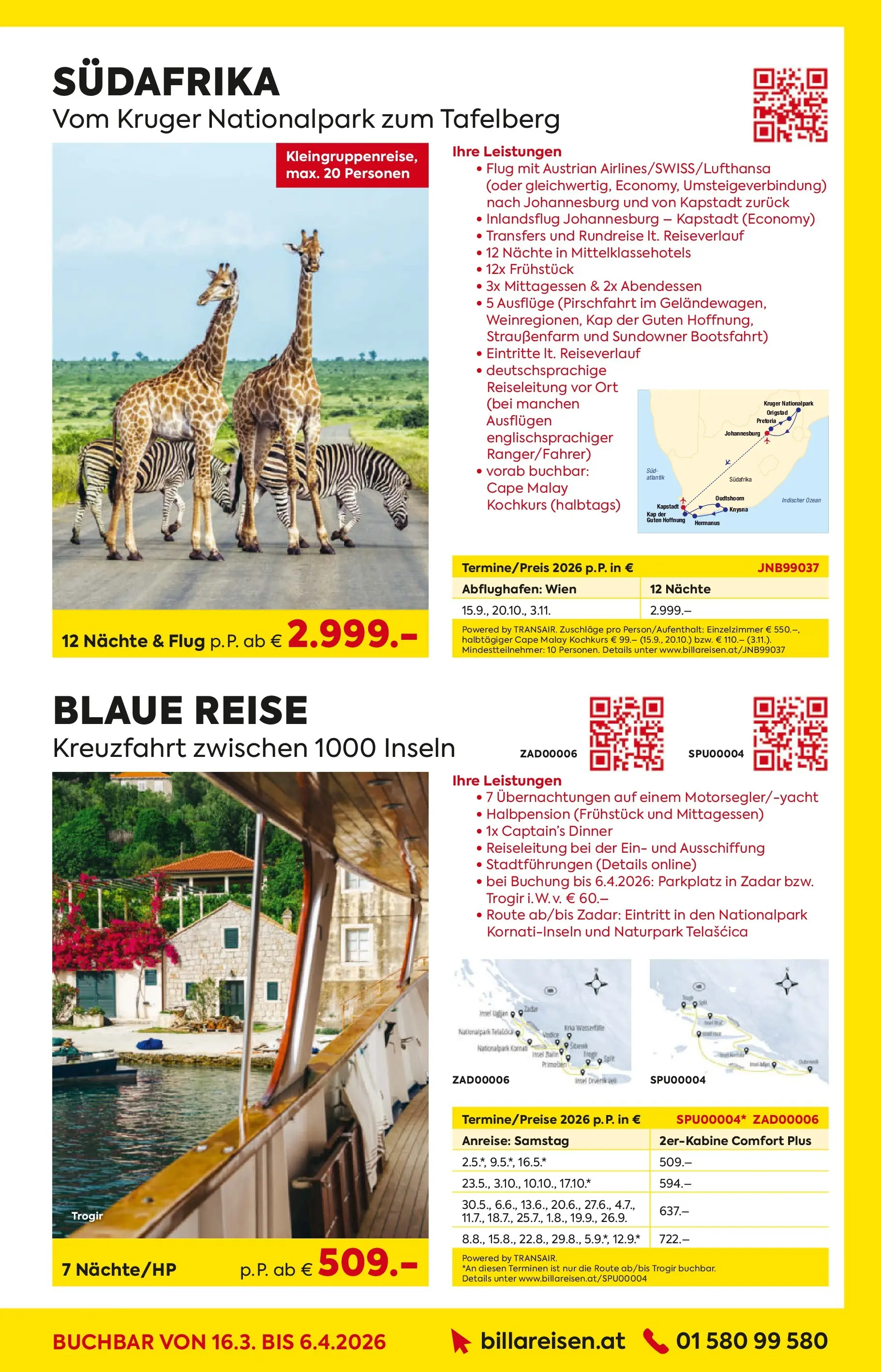 Billa - BILLA: Reisen ab 15.03.2026 - Angebote, Prospekt | Seite: 3