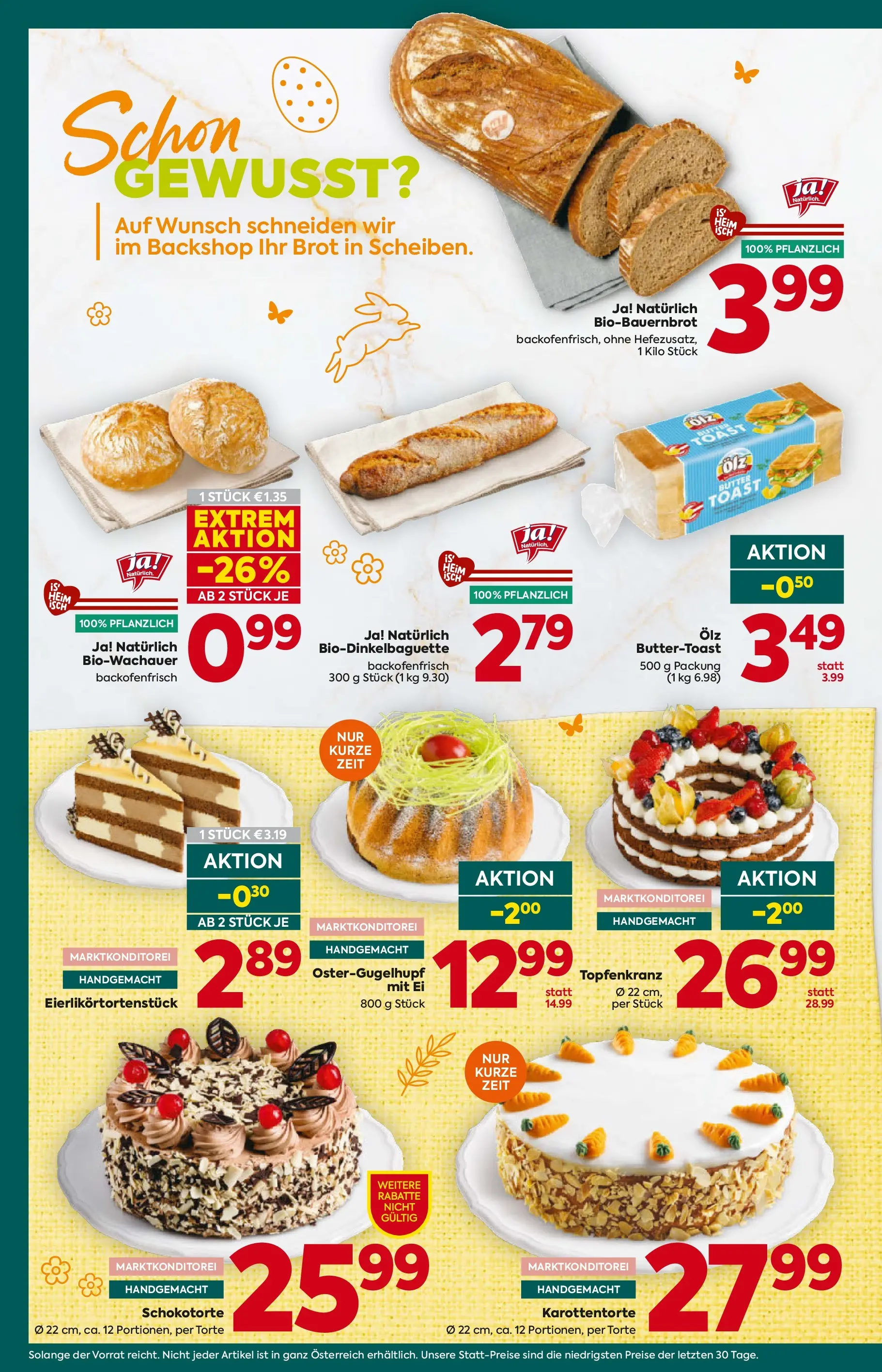 Billa Plus - BILLA PLUS: Flugblatt Burgenland von 18.03.2026 - Aktuelle Angebote | Seite: 14 | Produkte: Brot