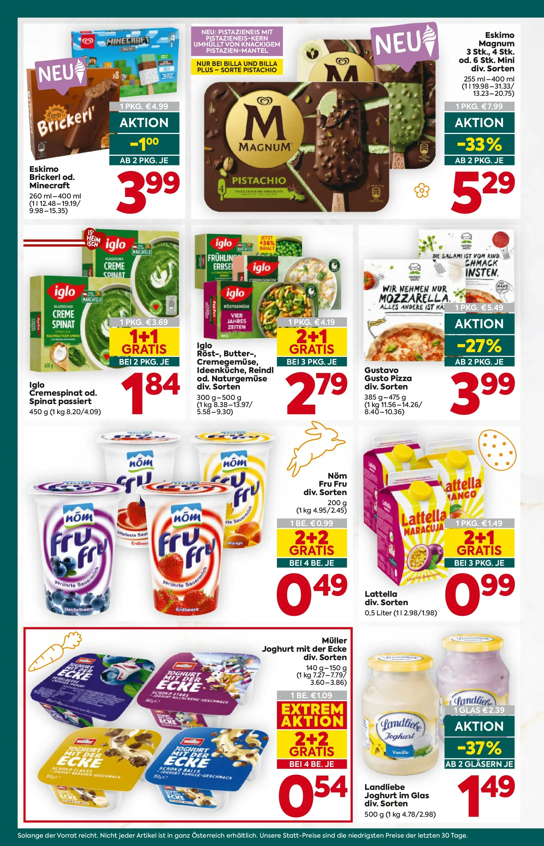 Billa Plus - BILLA PLUS: Flugblatt Burgenland von 18.03.2026 - Aktuelle Angebote | Seite: 16 | Produkte: Butter, Creme, Salami, Pizza