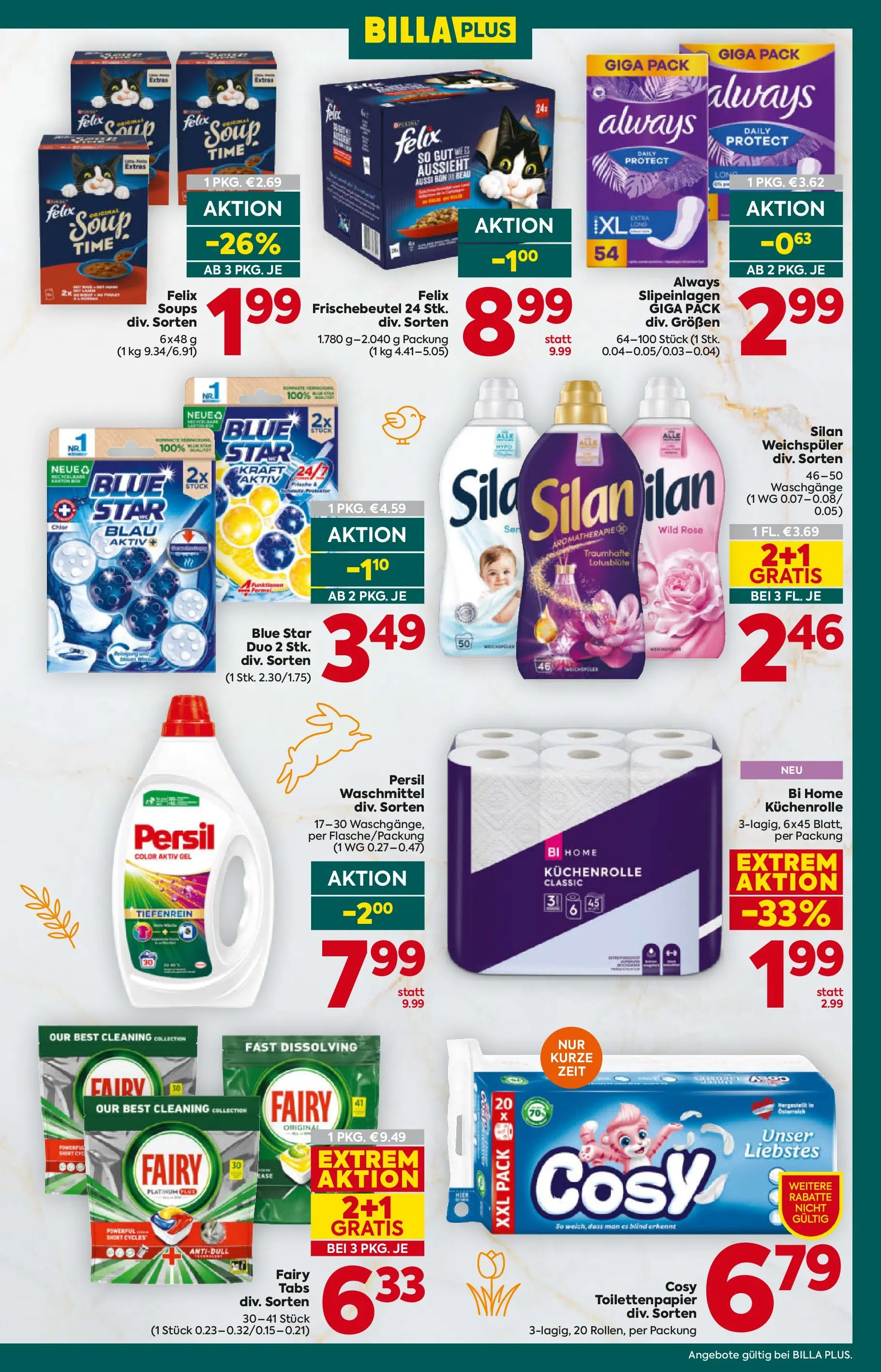 Billa Plus - BILLA PLUS: Flugblatt Burgenland von 18.03.2026 - Aktuelle Angebote | Seite: 19 | Produkte: Weichspüler, Waschmittel