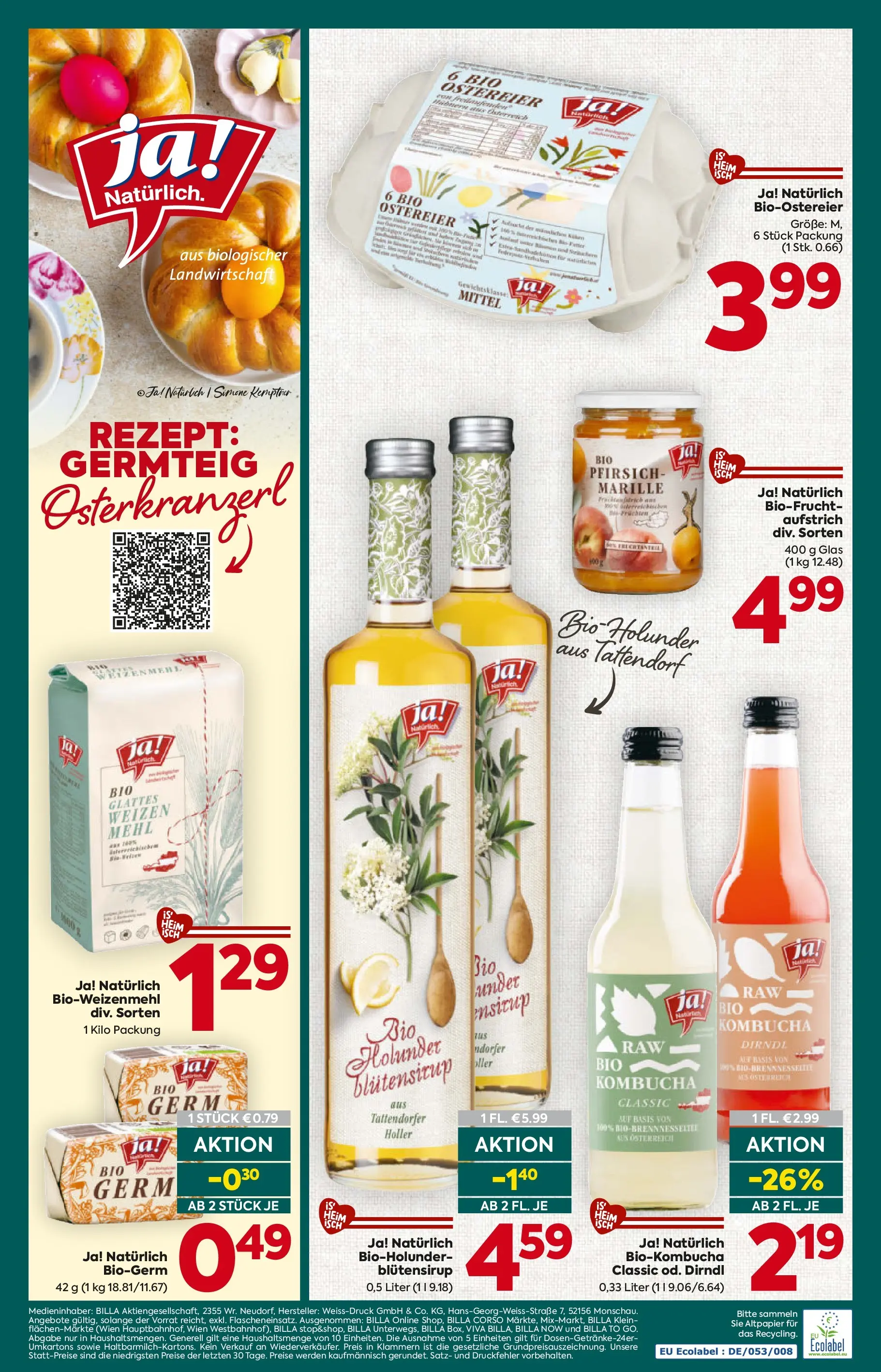 Billa Plus - BILLA PLUS: ja! Natürlich. von 18.03.2026 - Aktuelle Angebote | Seite: 4 | Produkte: Pfirsich