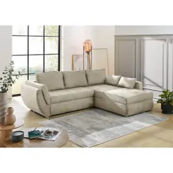 Ecksofa mit Bettfunktion und Bettkasten