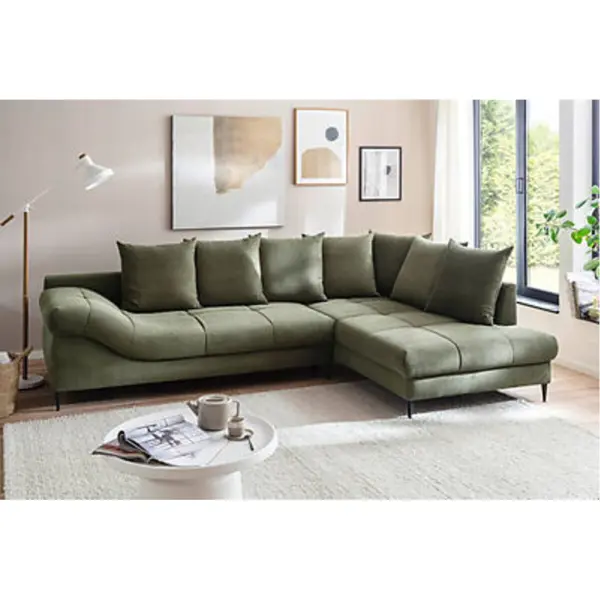 Ecksofa mit Bettfunktion und Bettkasten