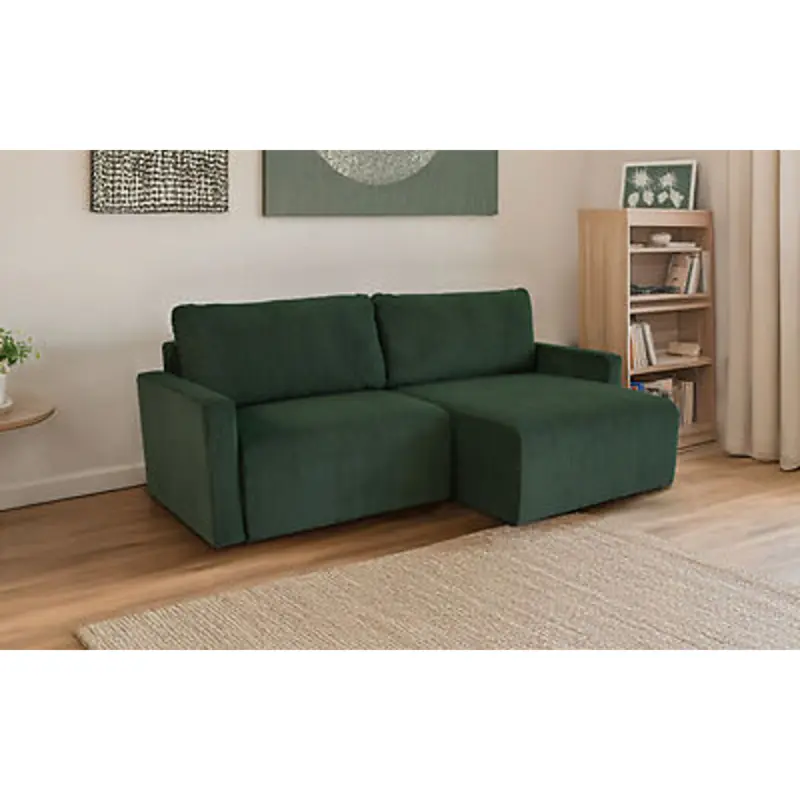 Ecksofa mit Bettfunktion und Bettkasten