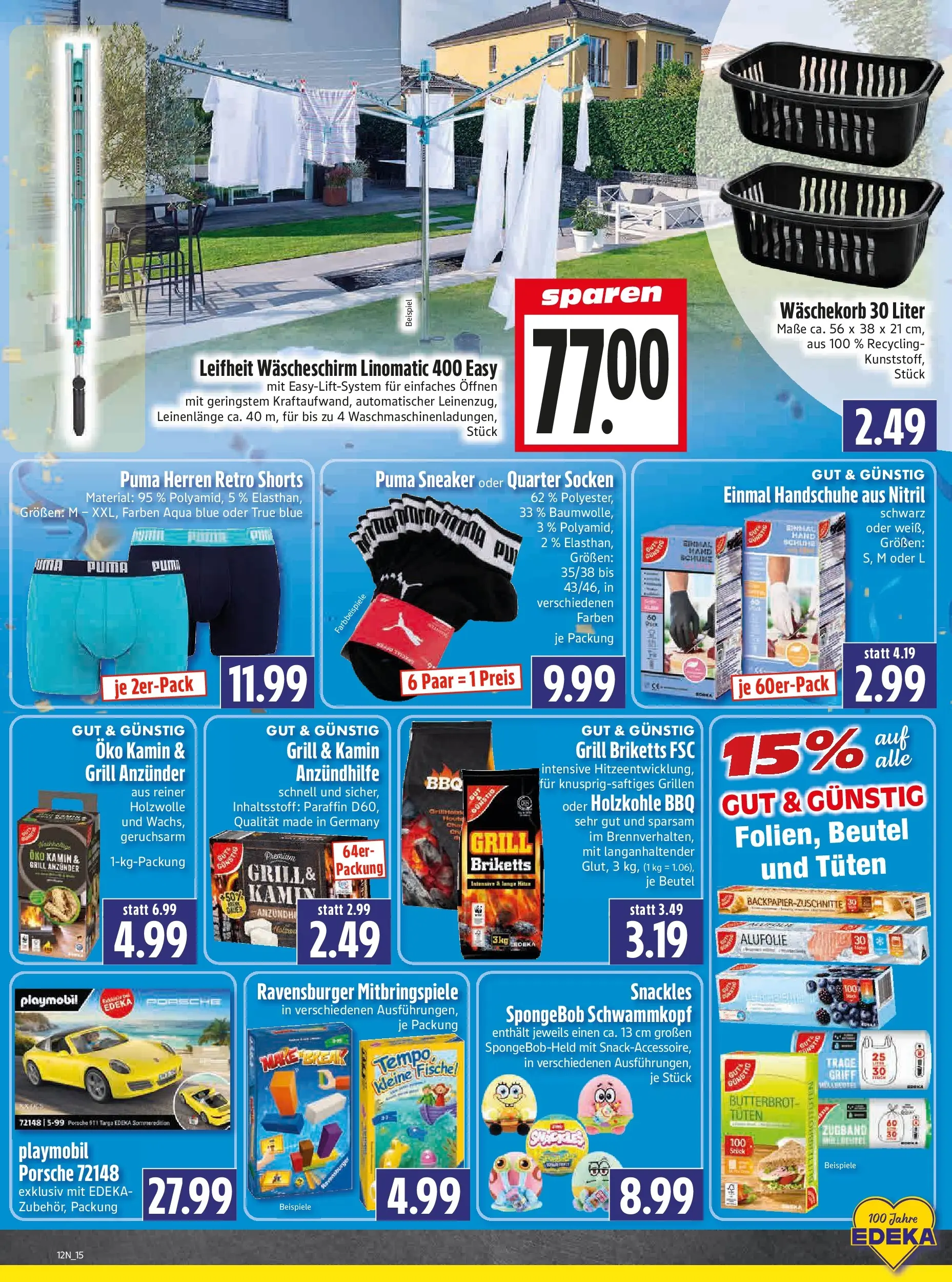 Angebote - Edeka Hahner: Wochenangebote (ab 15.03.2026) zum Blättern | Seite: 18 | Produkte: Grill, Kamin, Socken, Handschuhe