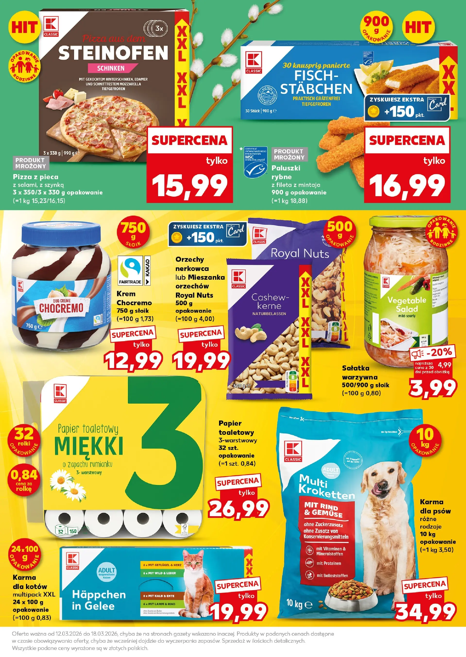 Kaufland gazetka - Super Sobota od 14.03.2026 - od jutra PDF | Strona: 7 | Produkty: Papier toaletowy, Szynka, Paluszki, Krem