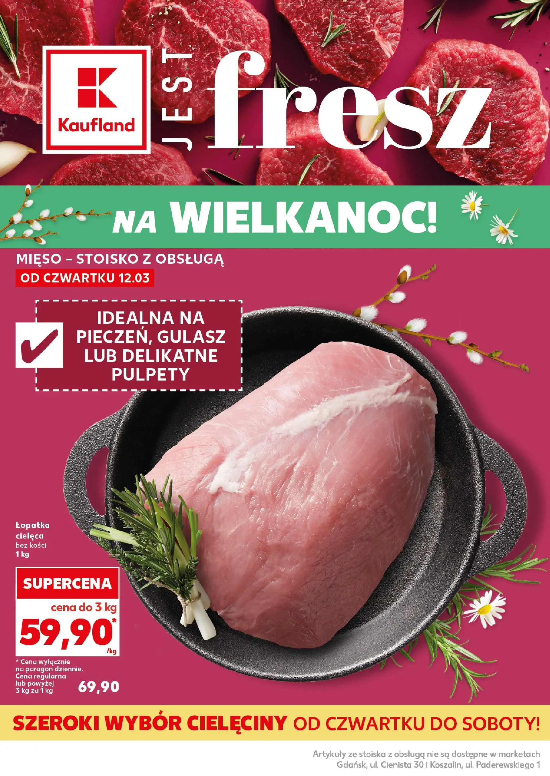 Kaufland gazetka - Super Sobota od 14.03.2026 - od jutra PDF | Strona: 16 | Produkty: Mięso, Gulasz