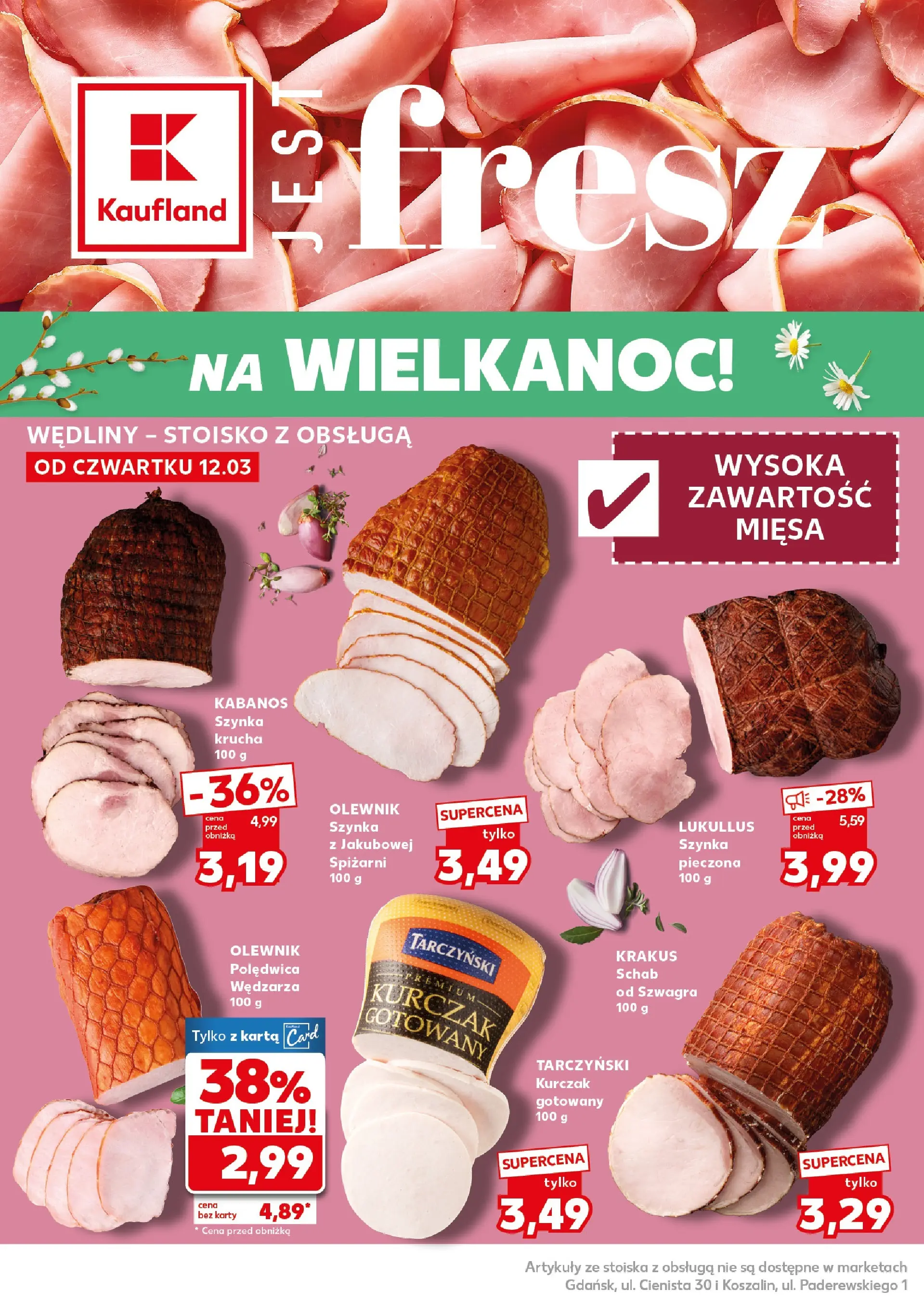 Kaufland gazetka - Super Sobota od 14.03.2026 - od jutra PDF | Strona: 18 | Produkty: Karta, Kurczak, Szynka, Wędliny