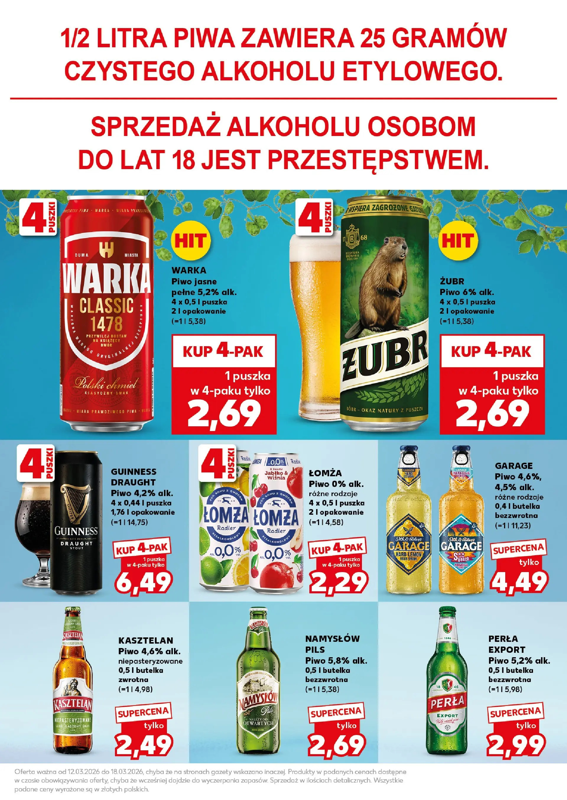 Kaufland gazetka - Super Sobota od 14.03.2026 - od jutra PDF | Strona: 31 | Produkty: Guinness, Warka, Piwo
