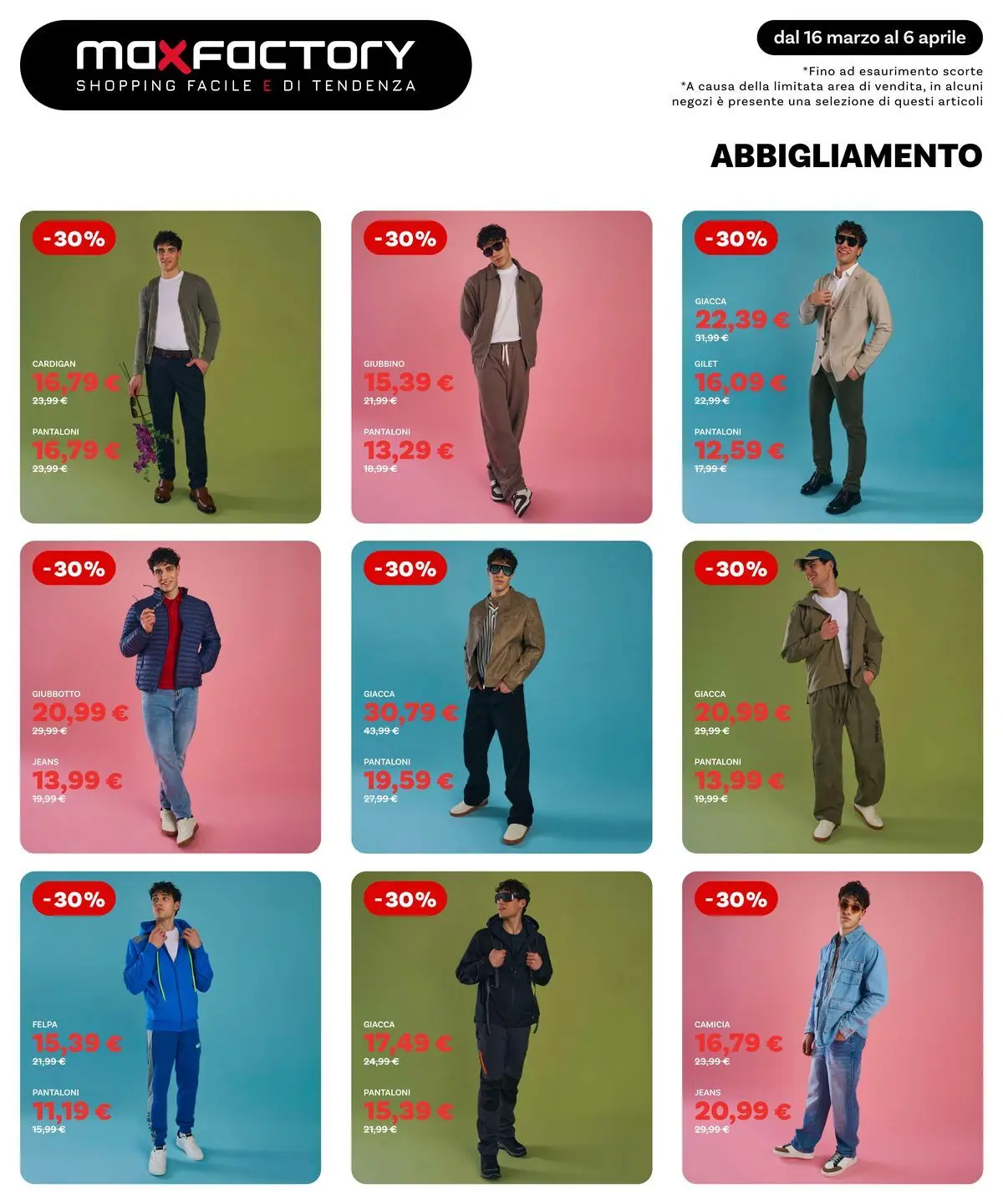 Nuovo Max Factory - Offerte di primavera dal 15/03/2026 > offerte anteprima 🛍️ | Pagina: 9 | Prodotti: Giacca, Pantaloni, Gilet, Jeans