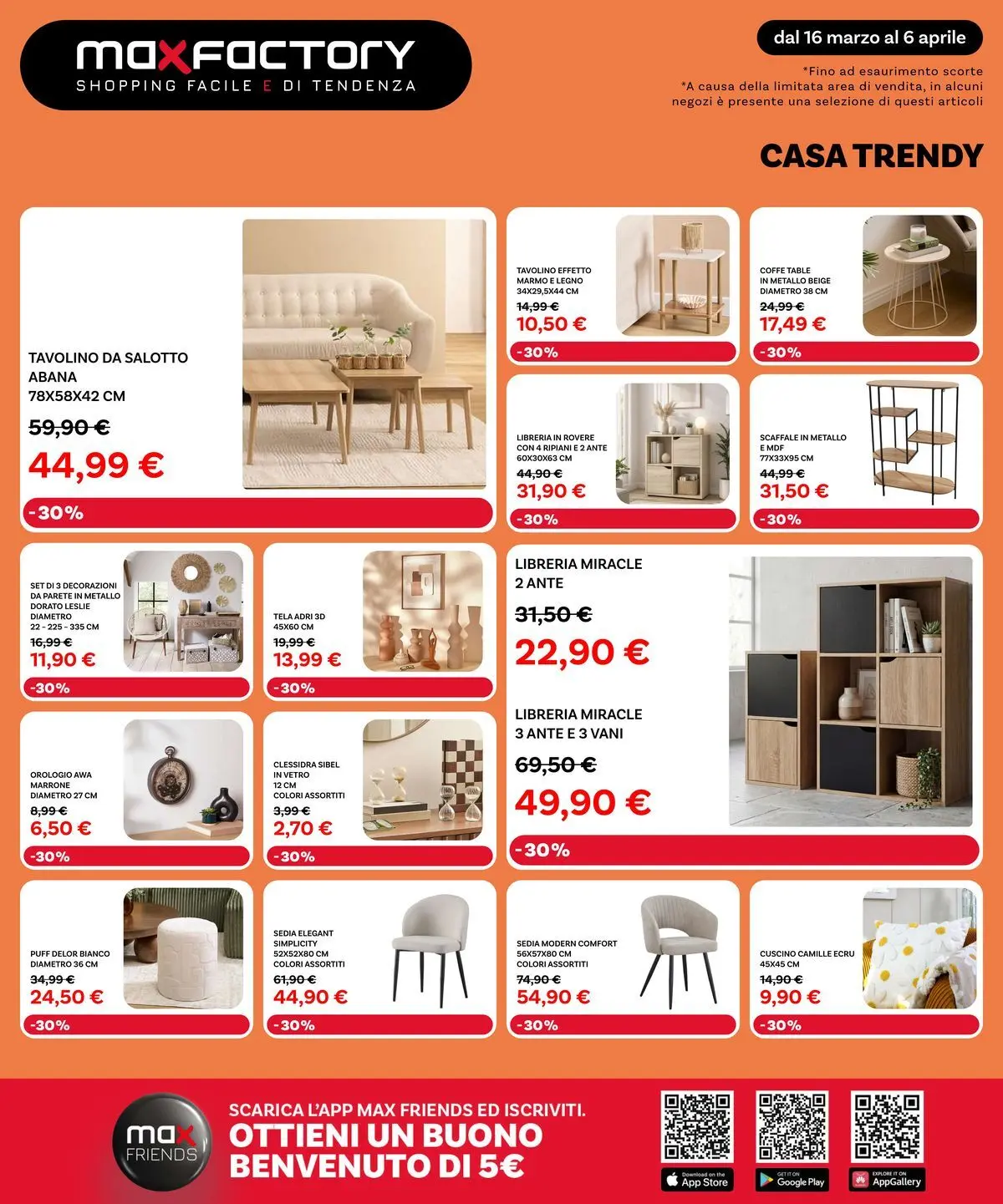 Nuovo Max Factory - Offerte di primavera dal 15/03/2026 > offerte anteprima 🛍️ | Pagina: 11 | Prodotti: The, Orologio, Libreria, Cuscino