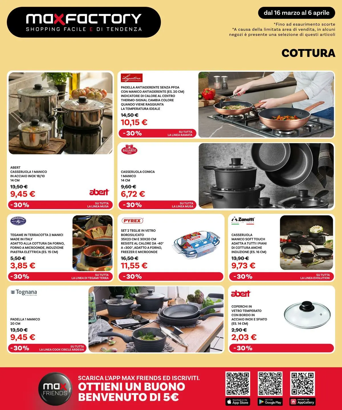 Nuovo Max Factory - Offerte di primavera dal 15/03/2026 > offerte anteprima 🛍️ | Pagina: 16 | Prodotti: Freezer, The, Padella, Terra