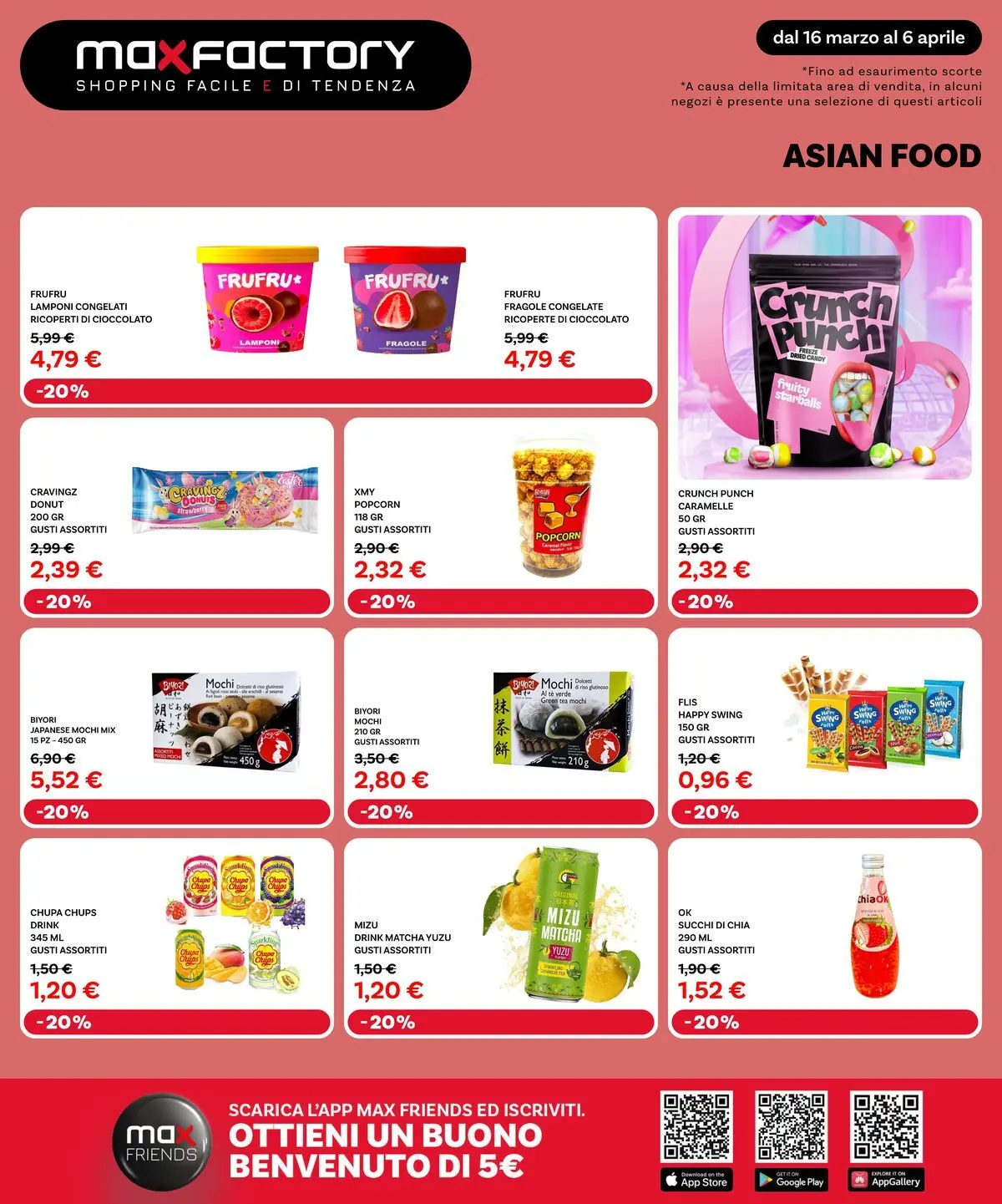 Nuovo Max Factory - Offerte di primavera dal 15/03/2026 > offerte anteprima 🛍️ | Pagina: 32 | Prodotti: Cioccolato, Lamponi, Caramelle, The