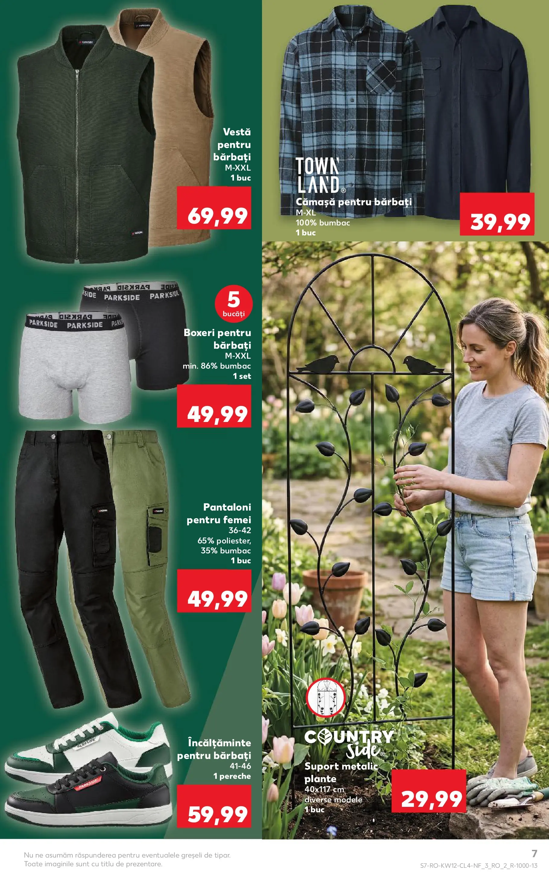 Kaufland Domnesti 17.03.2026 - Revista si Oferta | Pagină: 7 | Produse: Bornoz takımı, Vestă, Pantaloni, Boxeri