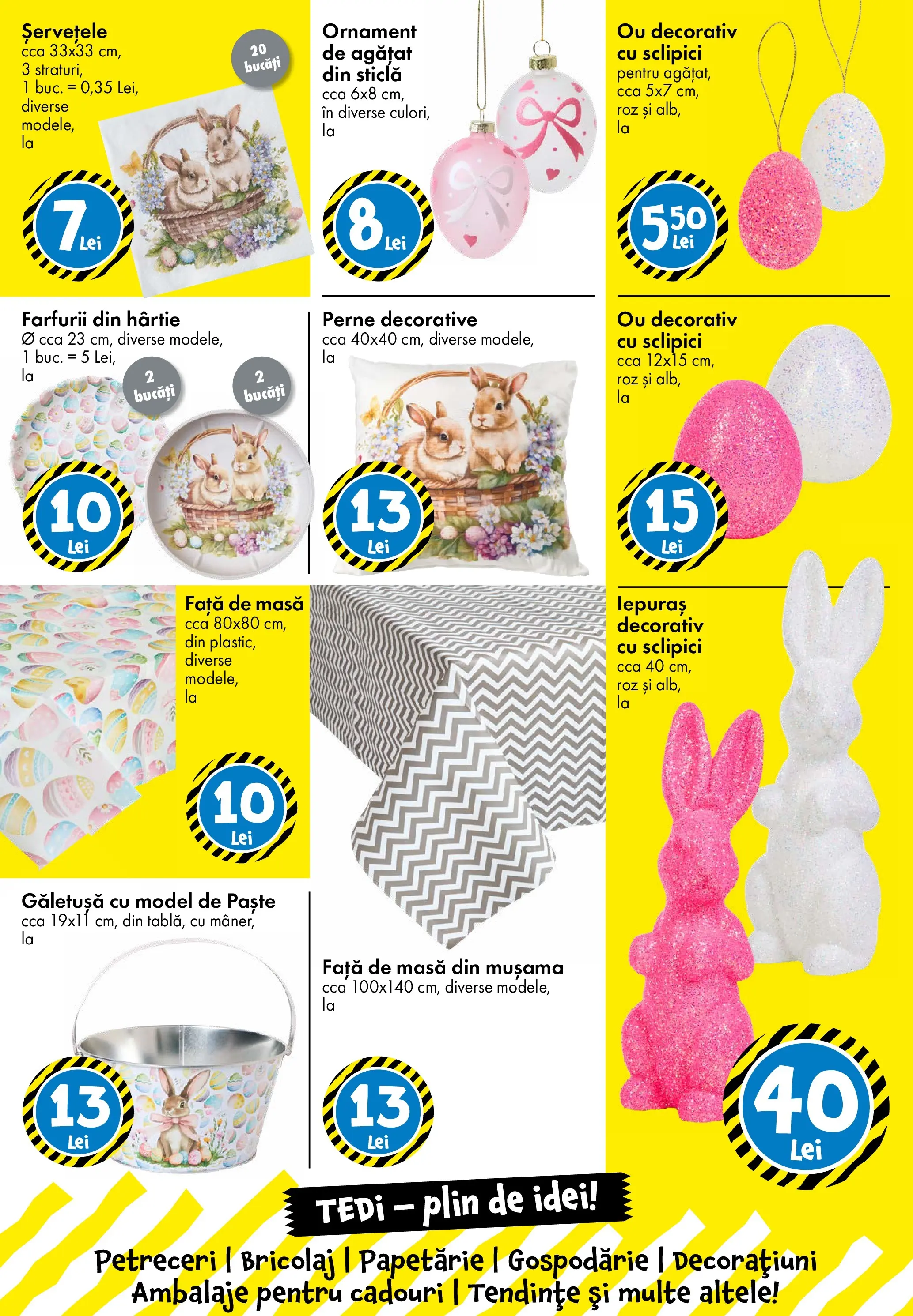 TEDi - Catalog TEDi până în data de 21.03.2026 - Oferta 12.03.2026 - 21.03.2026 | Pagină: 7 | Produse: Față de masă, Masă, Paste