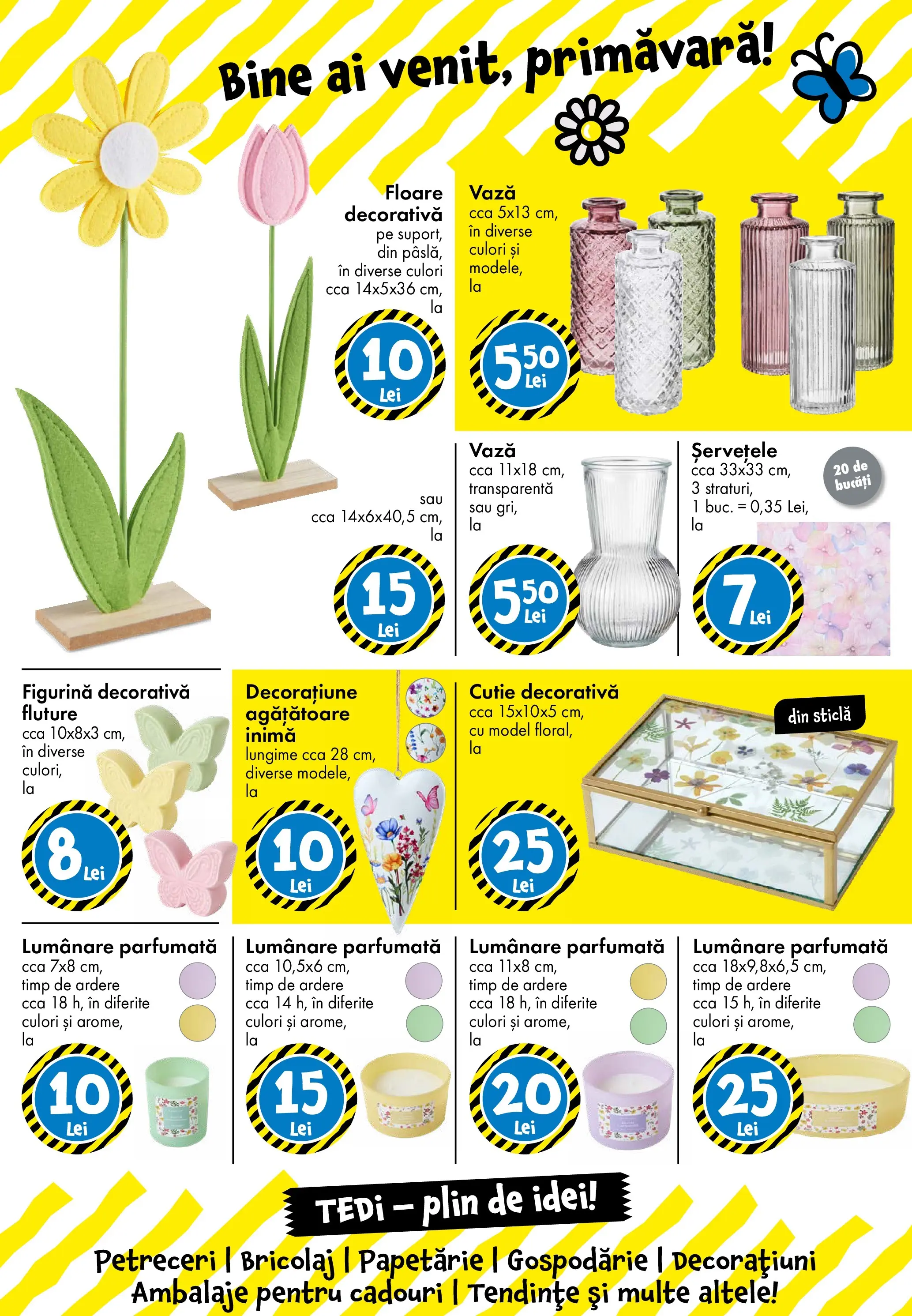 TEDi - Catalog TEDi până în data de 21.03.2026 - Oferta 12.03.2026 - 21.03.2026 | Pagină: 23 | Produse: Cutie, Vază, Lumânare