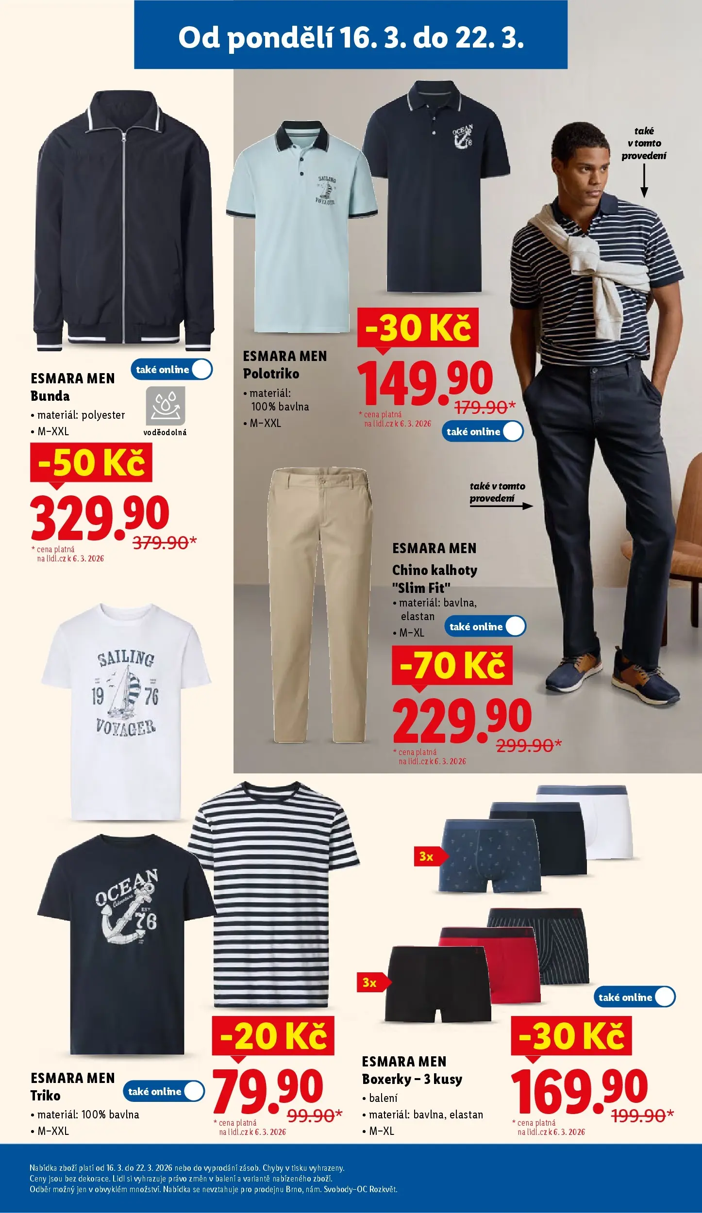 Lidl leták od 15.03.2026 - Nový akční leták | Strana: 37 | Produkty: Bunda, Kalhoty, Boxerky