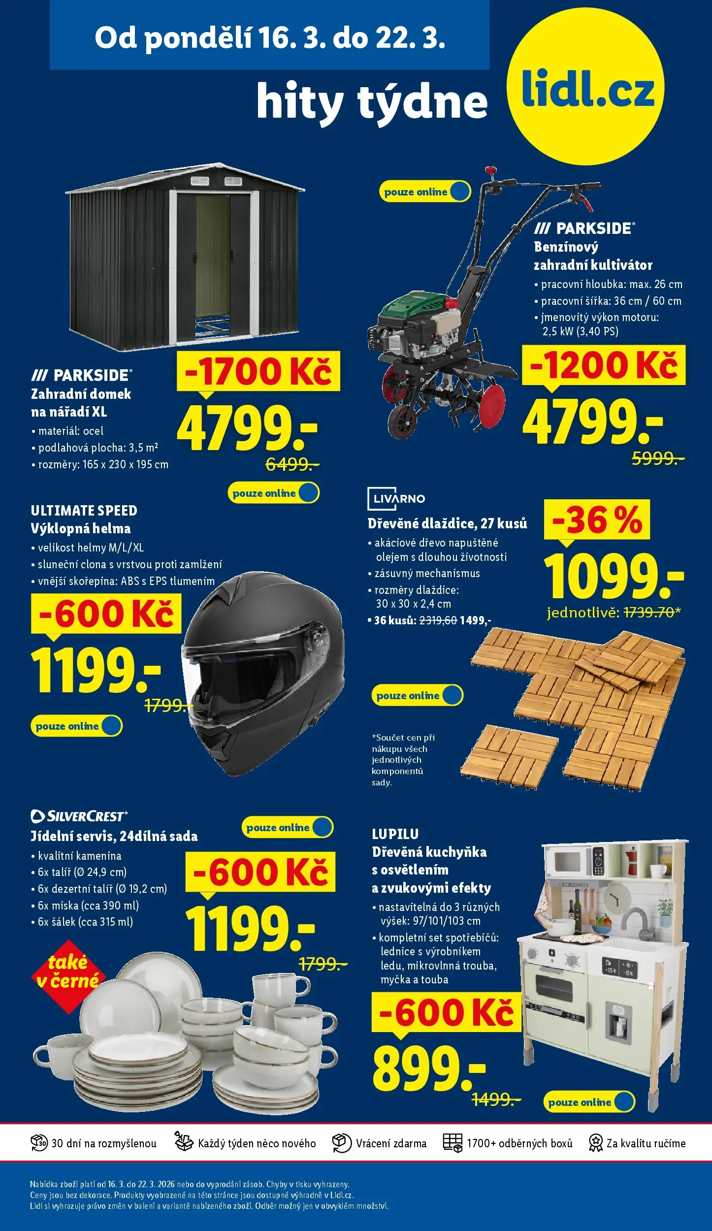Lidl leták od 15.03.2026 - Nový akční leták | Strana: 39 | Produkty: Šálek, Talíř, Zahradní domek, Ultimate Speed