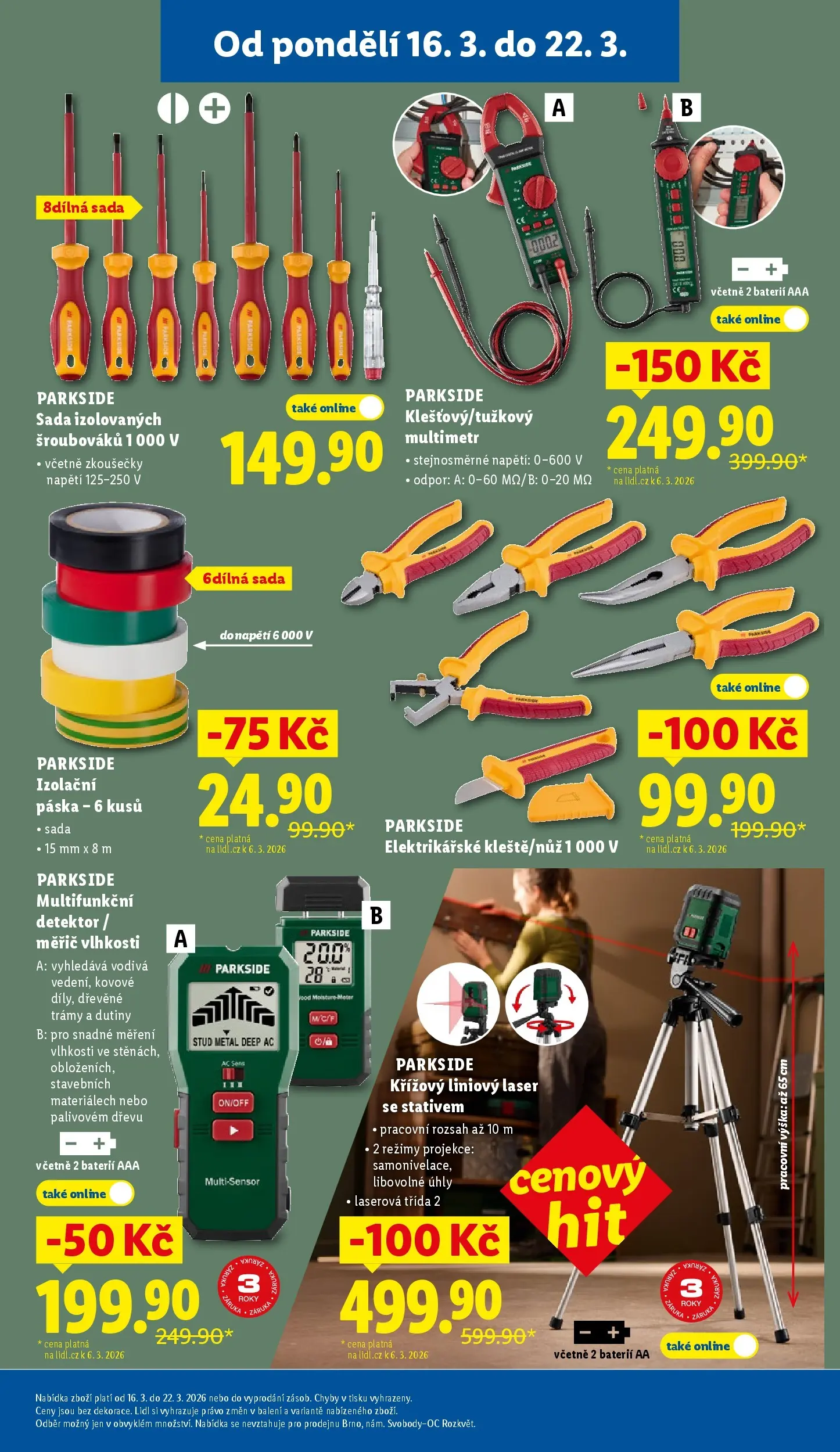 Lidl leták od 15.03.2026 - Nový akční leták | Strana: 45 | Produkty: Multimetr, Parkside