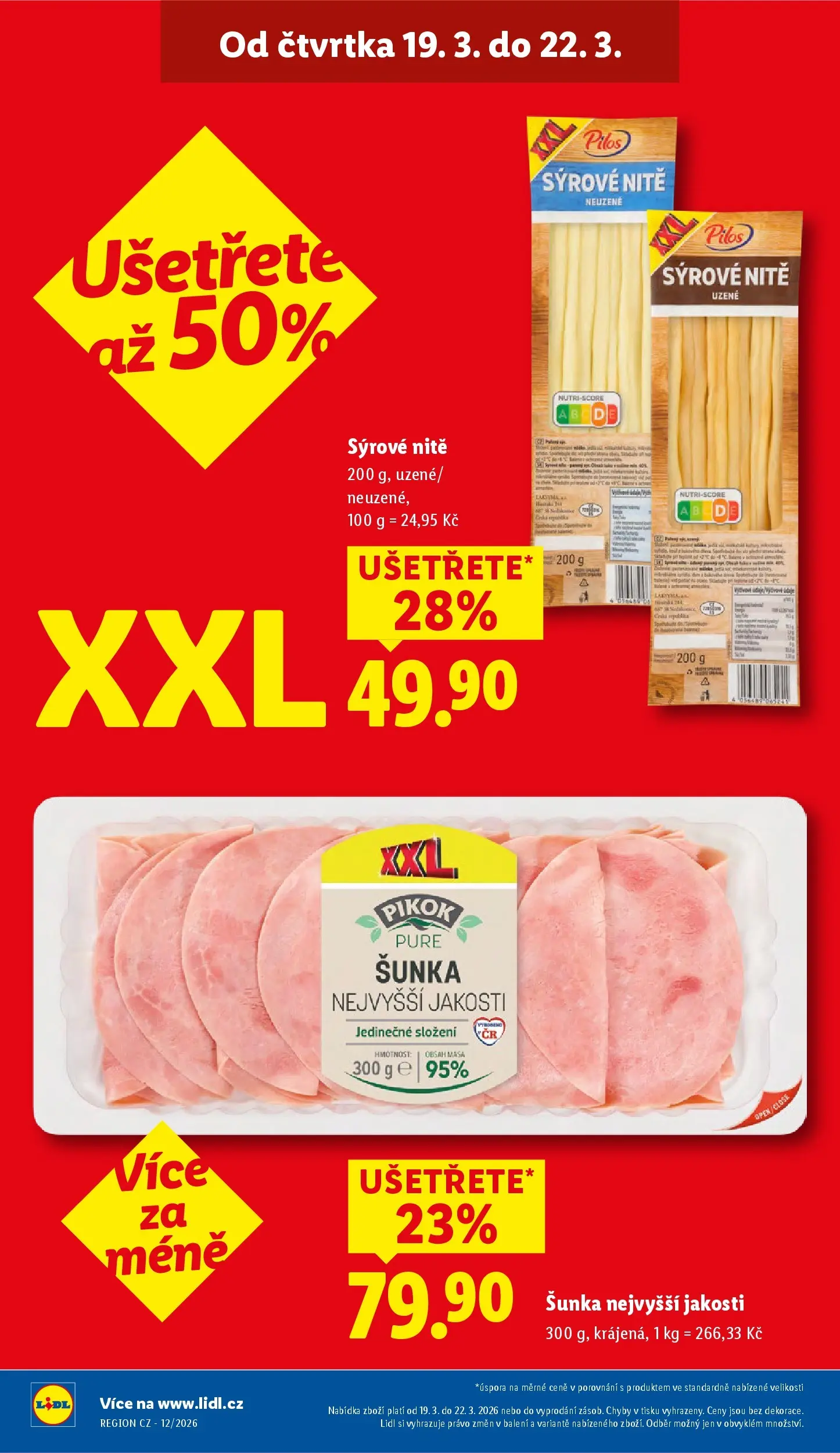 Lidl leták od 18.03.2026 - Nový akční leták | Strana: 4 | Produkty: Šunka, Pikok