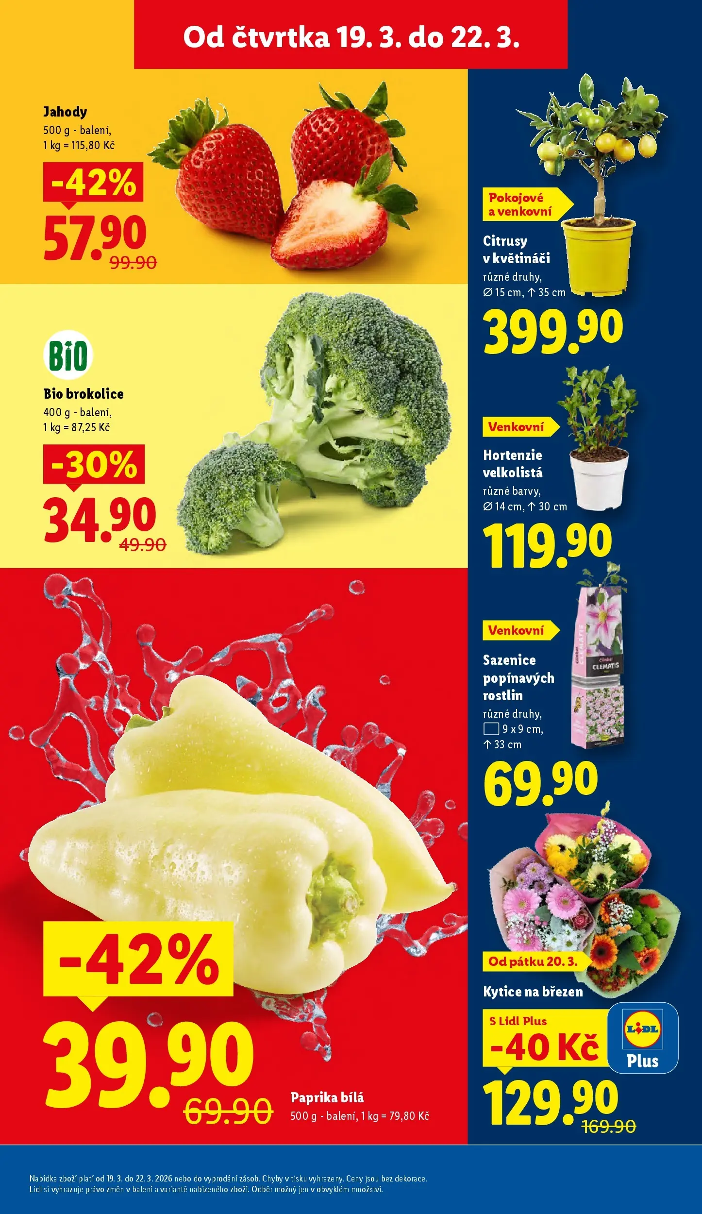 Lidl leták od 18.03.2026 - Nový akční leták | Strana: 11 | Produkty: Jahody, Brokolice, Paprika, Paprika bílá