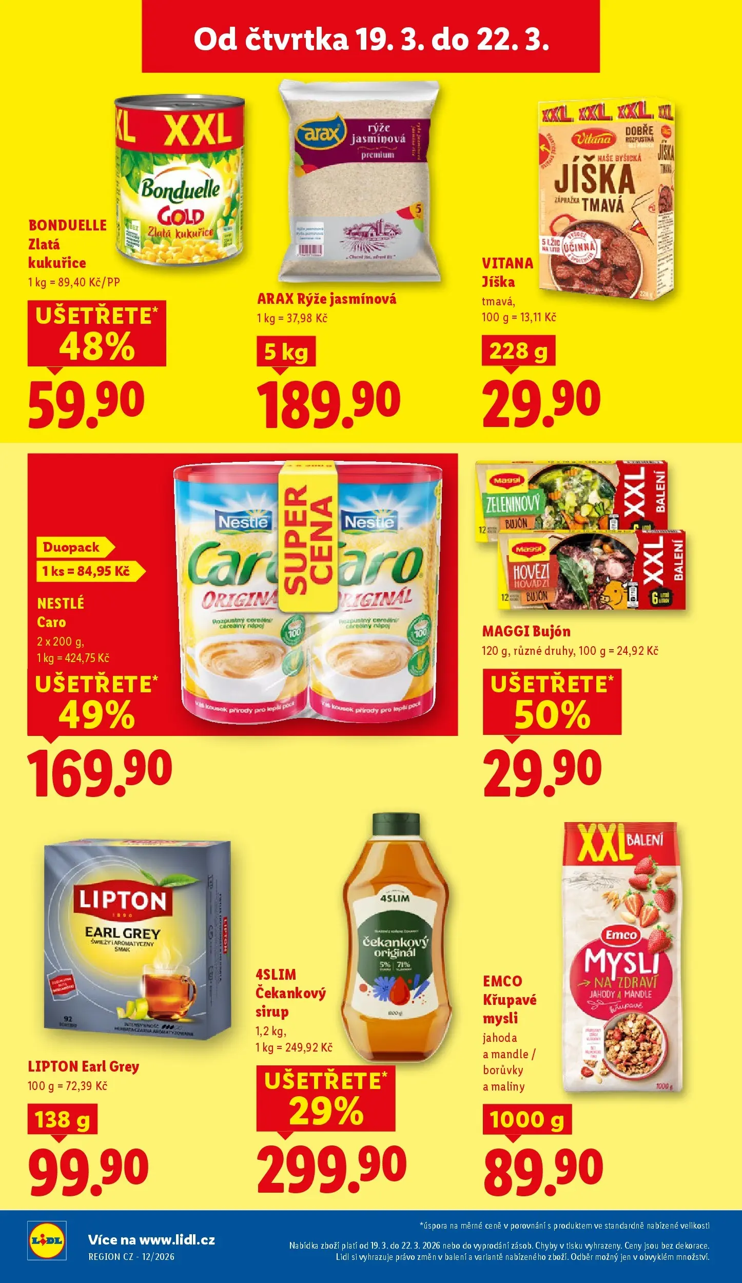 Lidl leták od 18.03.2026 - Nový akční leták | Strana: 20 | Produkty: Maggi, Jahody, Borůvky, Bujón