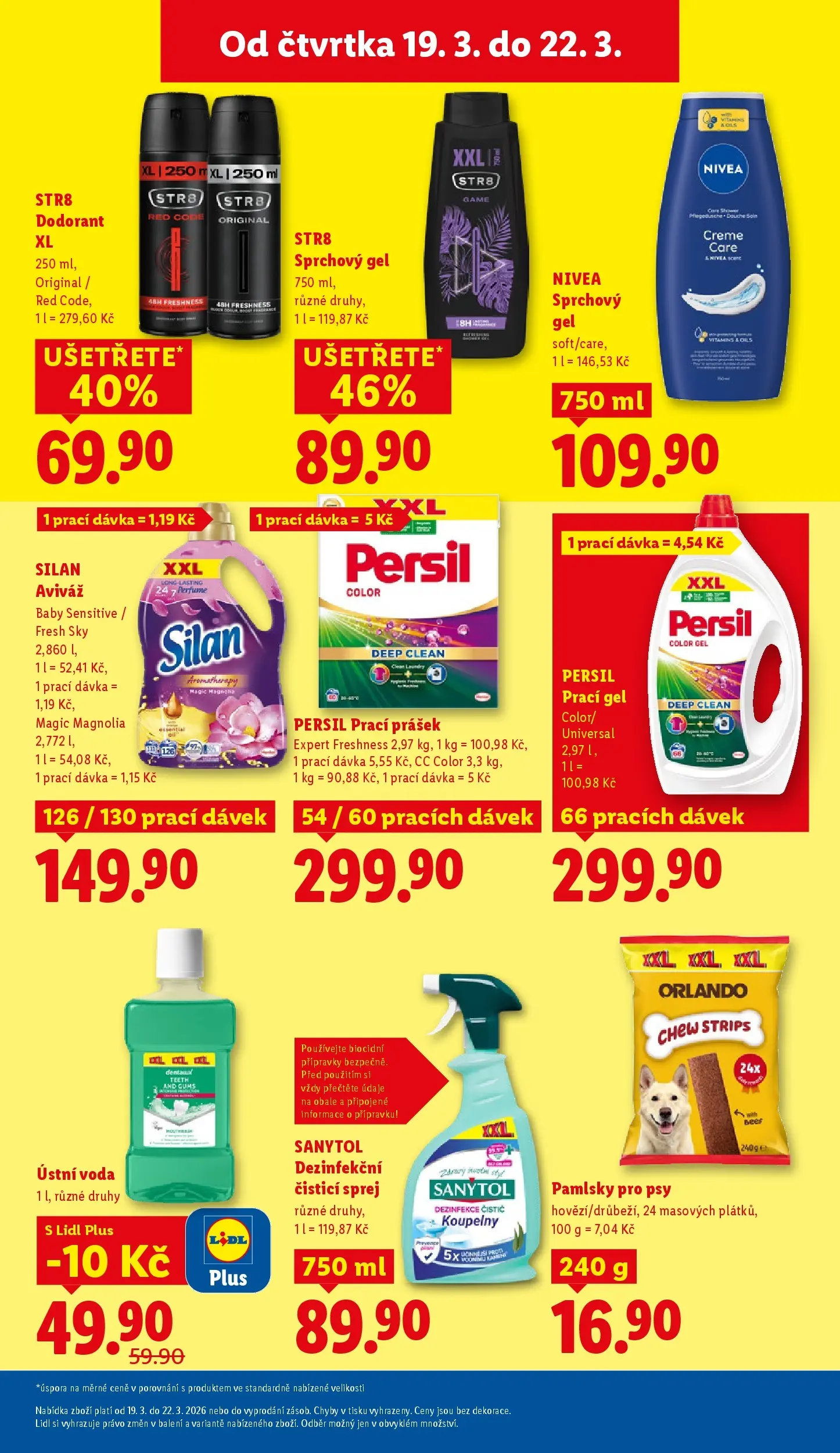 Lidl leták od 18.03.2026 - Nový akční leták | Strana: 23 | Produkty: Sprchový gel, Voda, Silan, Prací Prášek