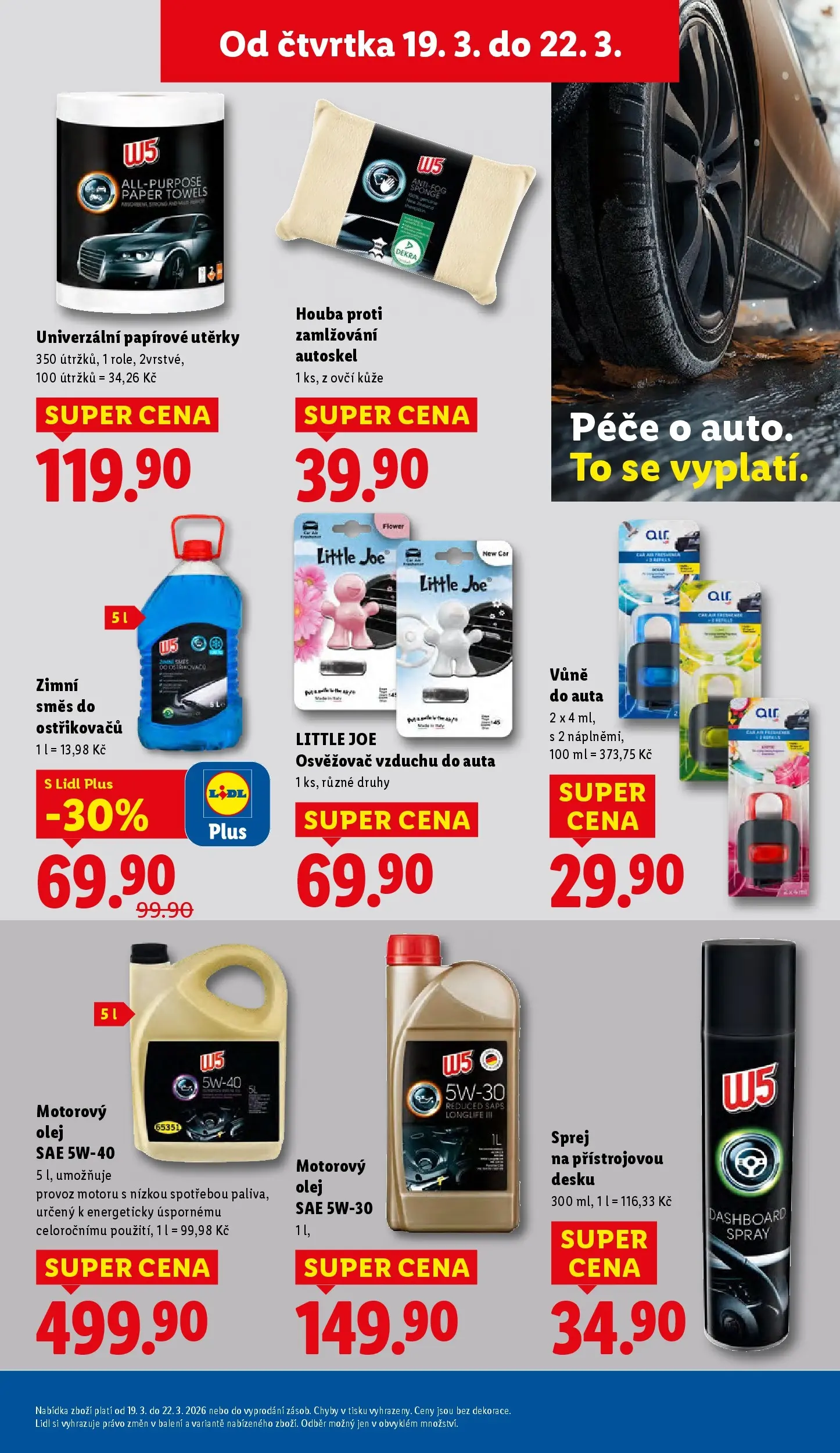 Lidl leták od 18.03.2026 - Nový akční leták | Strana: 47 | Produkty: Olej, Vůně do auta, Zimní směs do ostřikovačů, Motorový olej