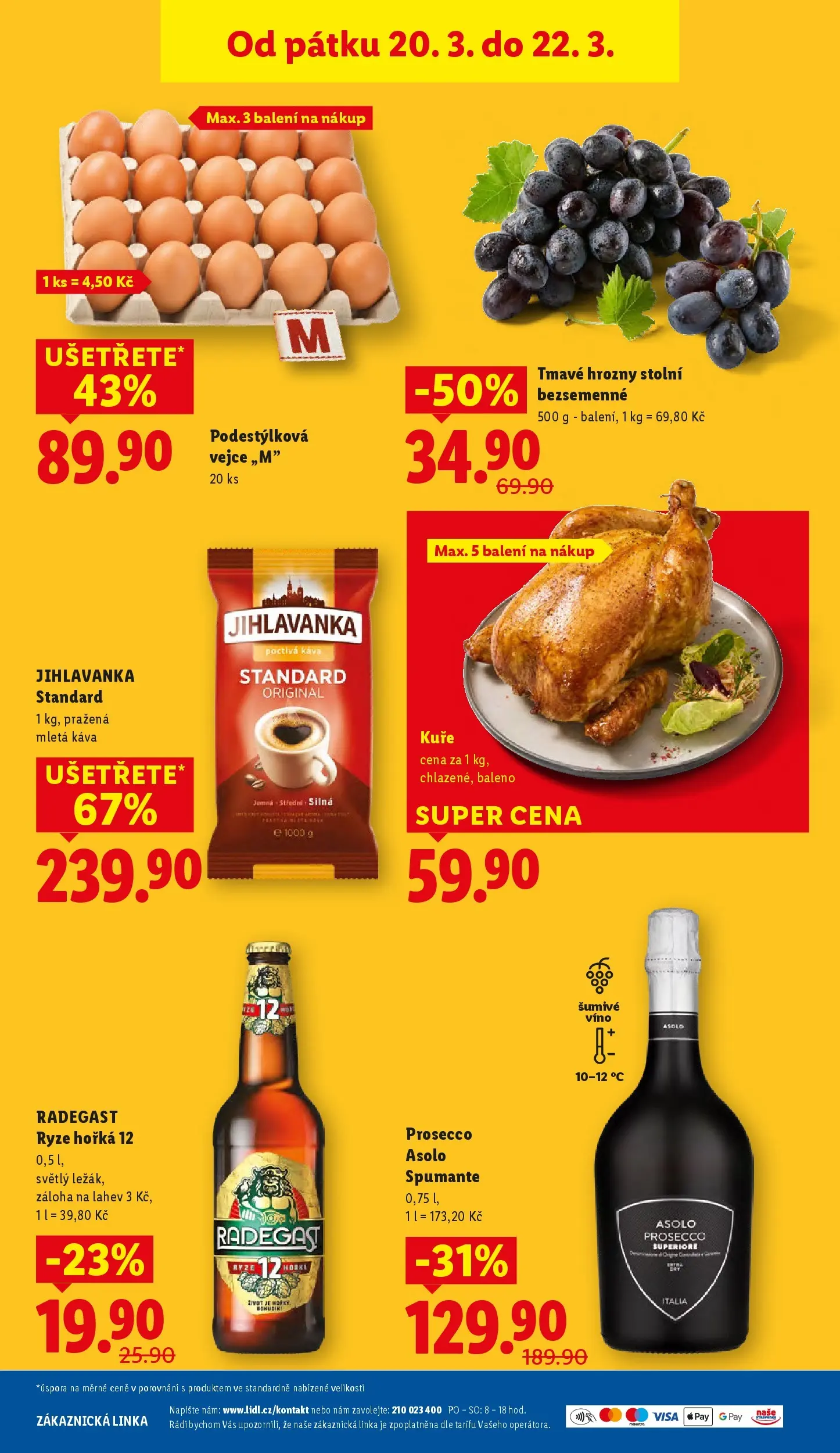 Lidl leták od 18.03.2026 - Nový akční leták | Strana: 51 | Produkty: Šumivé víno, Víno, Hrozny, Mletá káva