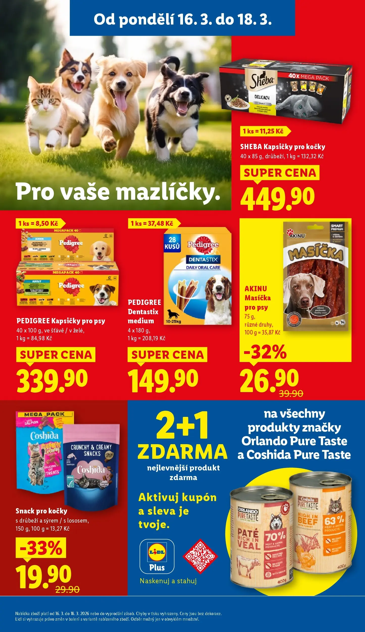 Lidl leták od 15.03.2026 - Nový akční leták | Strana: 27 | Produkty: Kapsičky pro kočky Sheba, Pedigree, Pedigree kapsičky, Sheba
