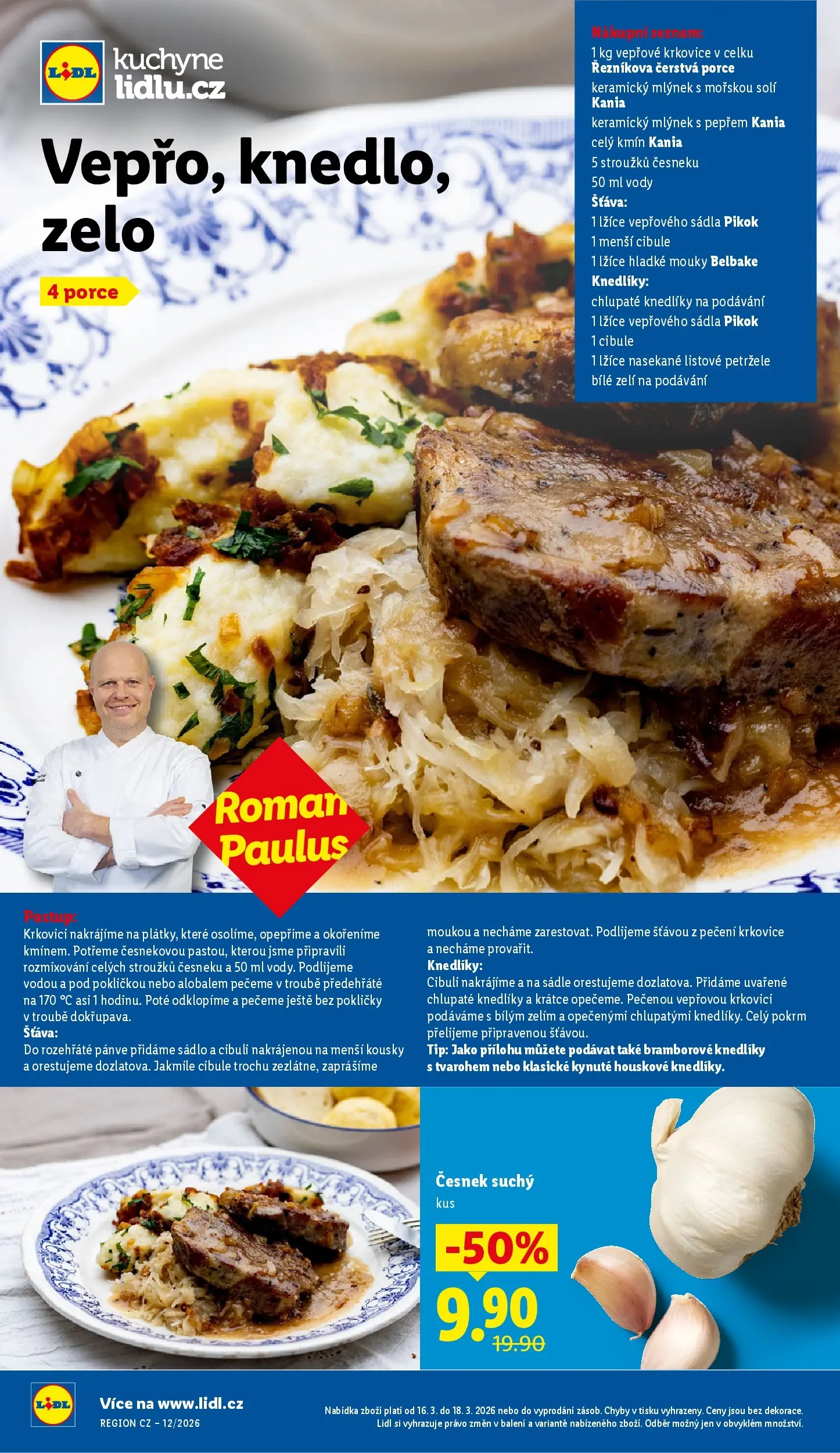 Lidl leták od 15.03.2026 - Nový akční leták | Strana: 30 | Produkty: Lžíce, Zelí, Krkovice, Cibule