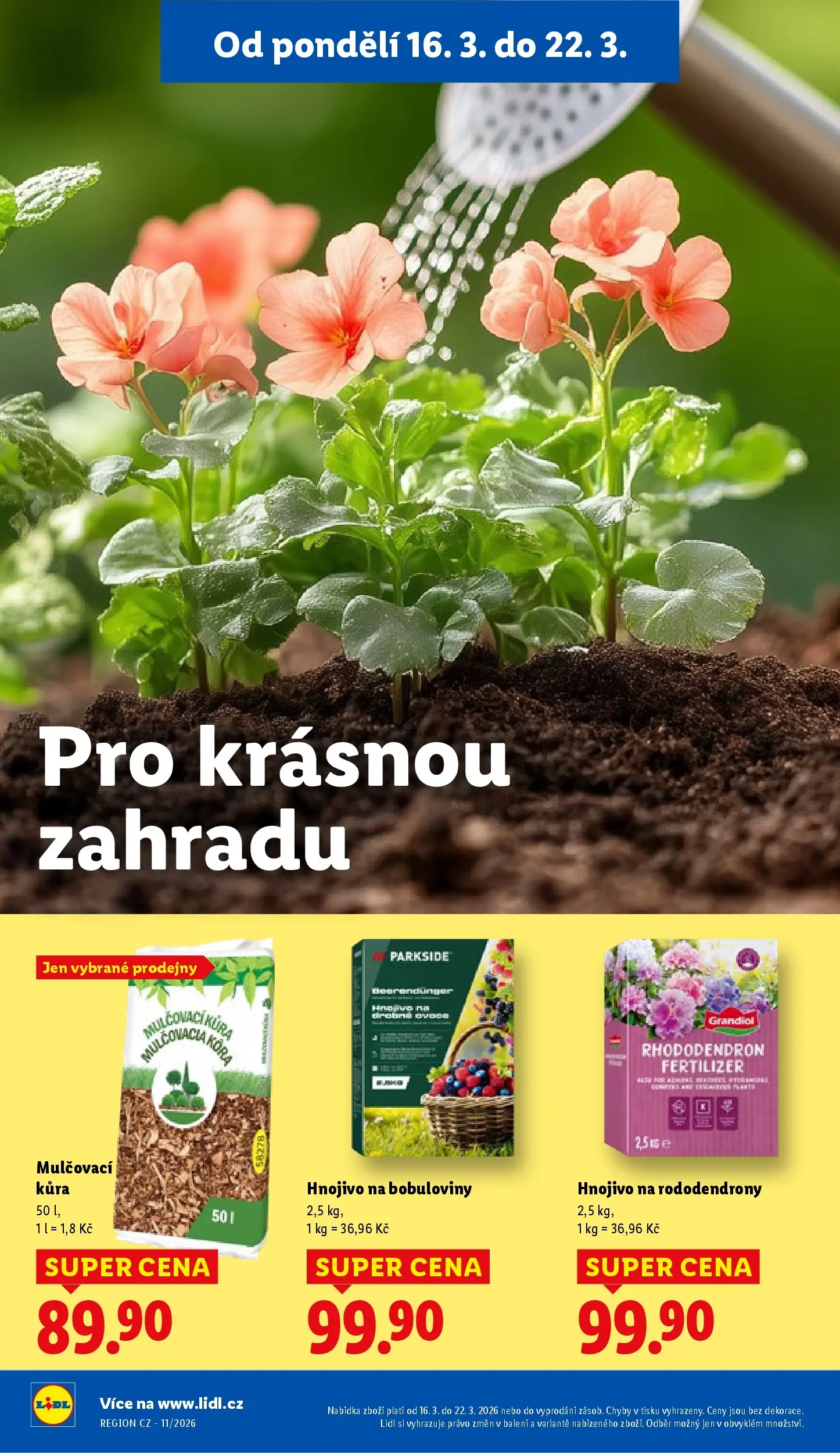 Lidl leták od 15.03.2026 - Nový akční leták | Strana: 46 | Produkty: Parkside, Mulčovací kůra, Hnojivo