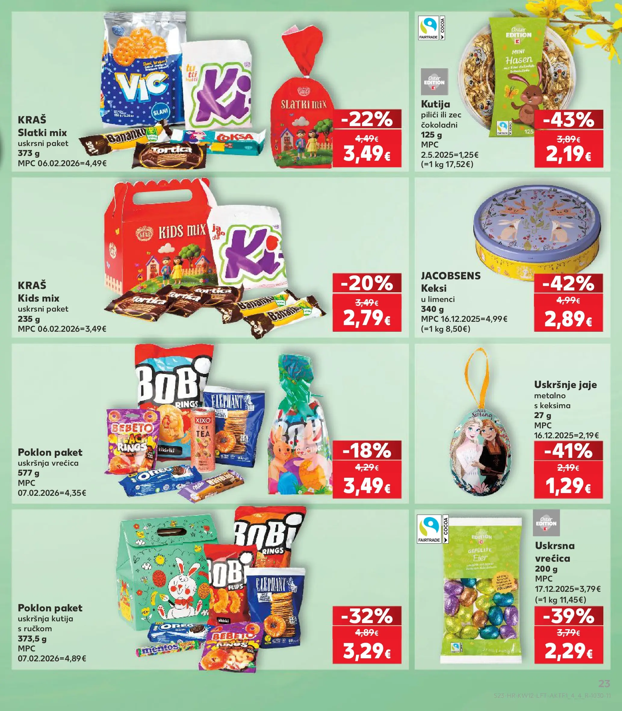 Kaufland - Kaufland katalog do 24.03.2026 novi od 17.03.2026 na listanje > letak digitalni | Stranica: 23 | Proizvodi: Flips, Kutija, Keksi, Kikiriki
