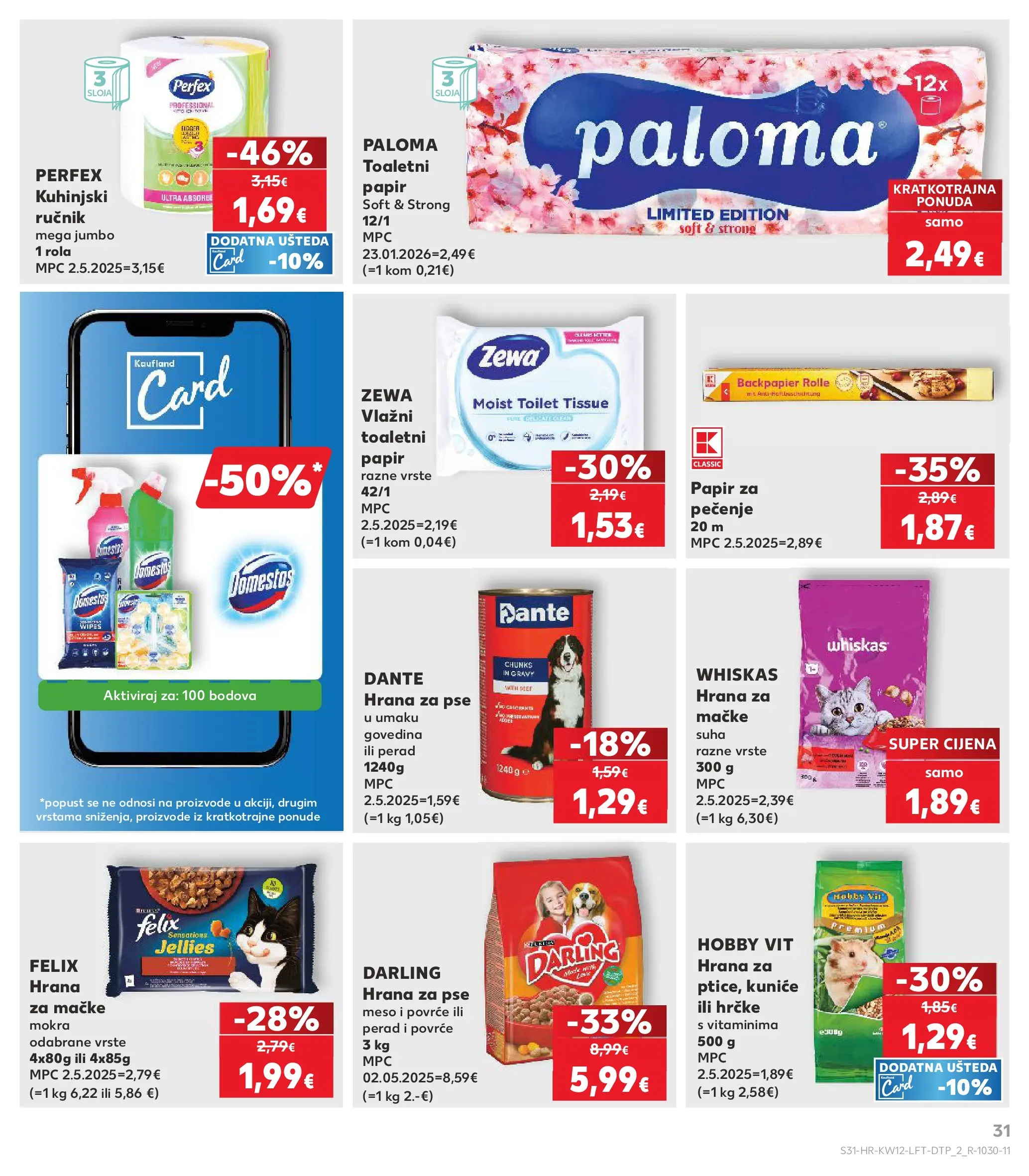 Kaufland - Kaufland katalog do 24.03.2026 novi od 17.03.2026 na listanje > letak digitalni | Stranica: 31 | Proizvodi: Meso, Hrana za pse, Toaletni papir, Papir za pečenje