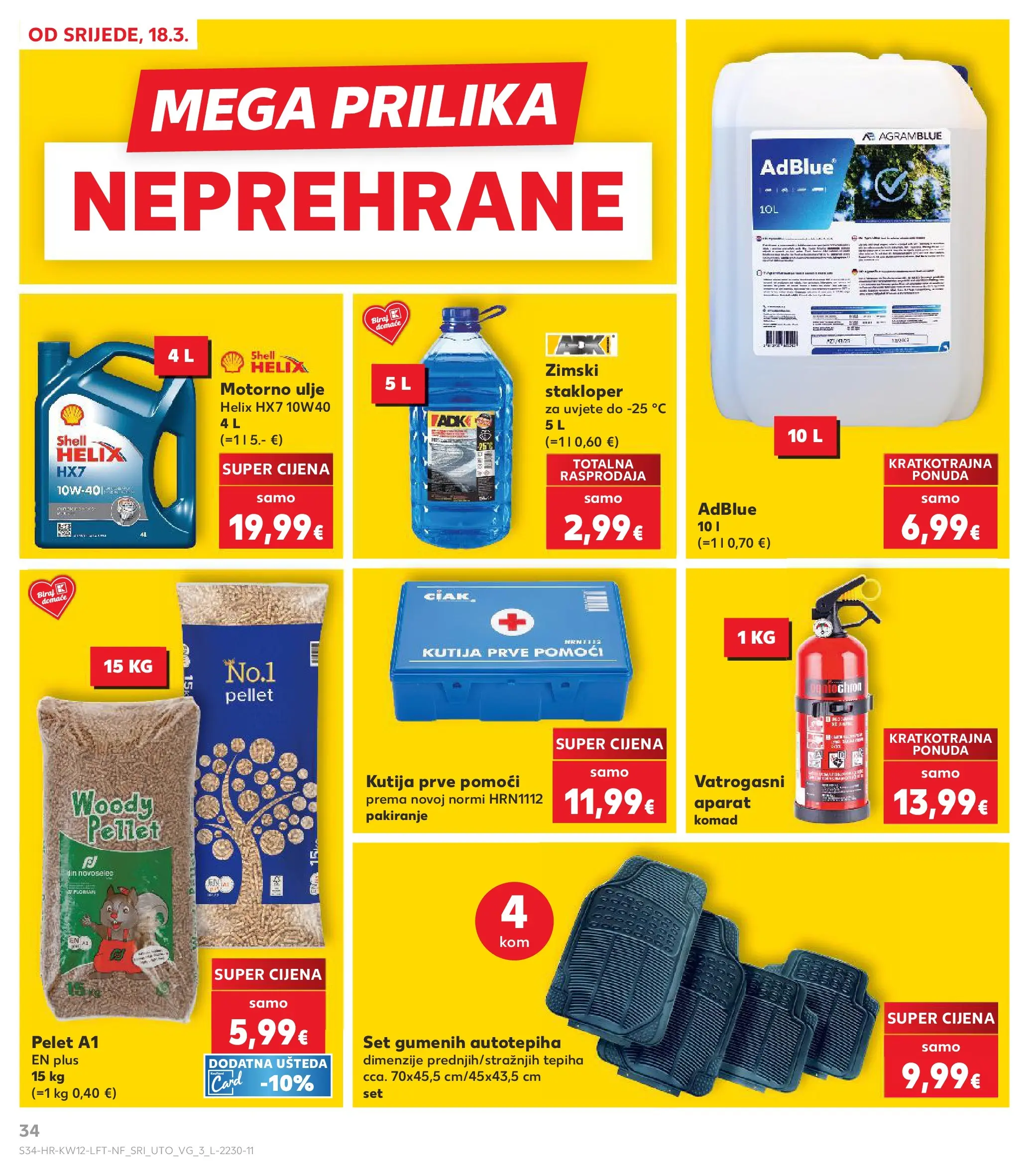 Kaufland - Kaufland katalog do 24.03.2026 novi od 17.03.2026 na listanje > letak digitalni | Stranica: 34 | Proizvodi: Kutija, Motorno ulje, Ulje