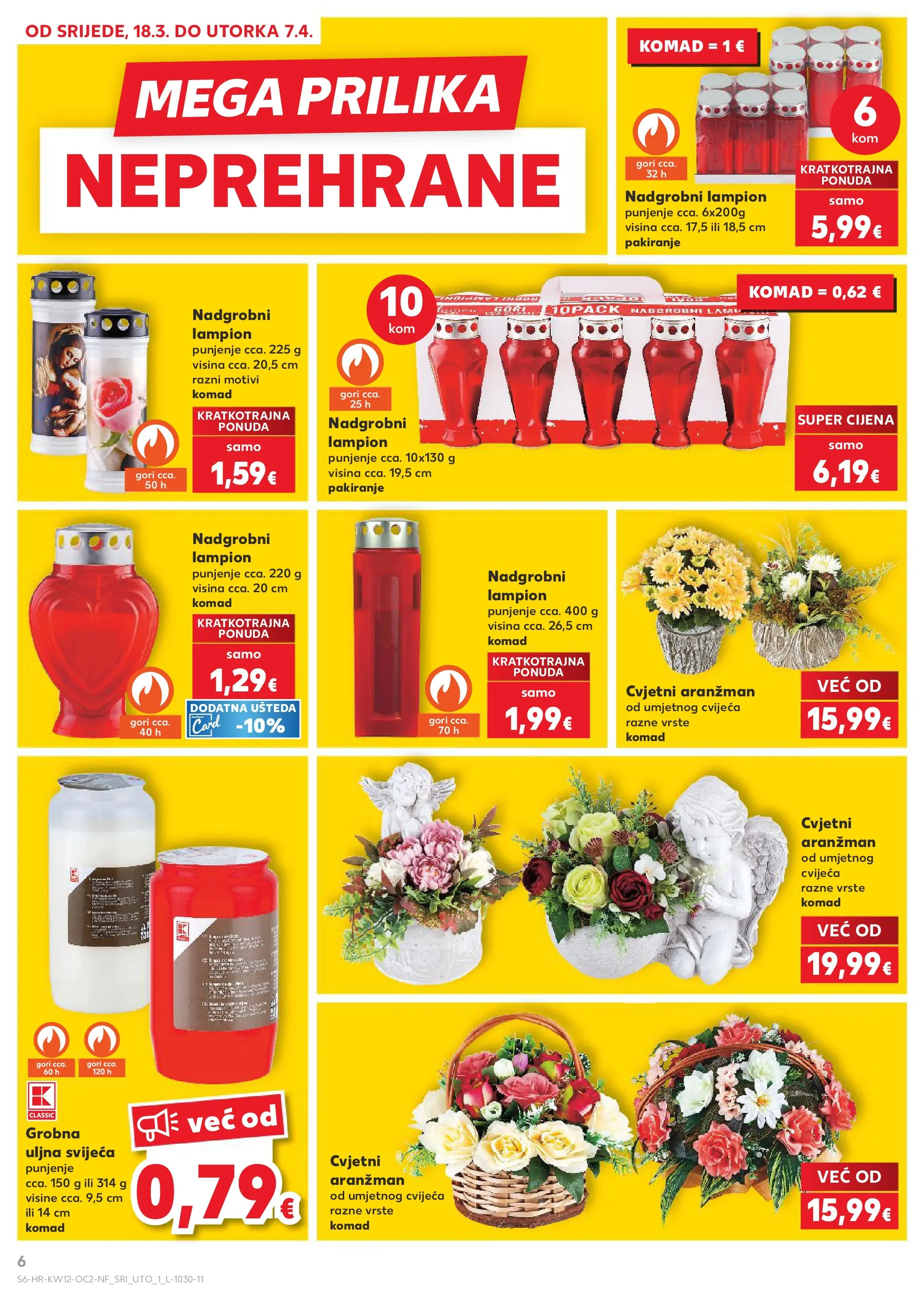 Kaufland - Kaufland katalog do 24.03.2026 novi od 17.03.2026 na listanje > letak digitalni | Stranica: 6 | Proizvodi: Lampion