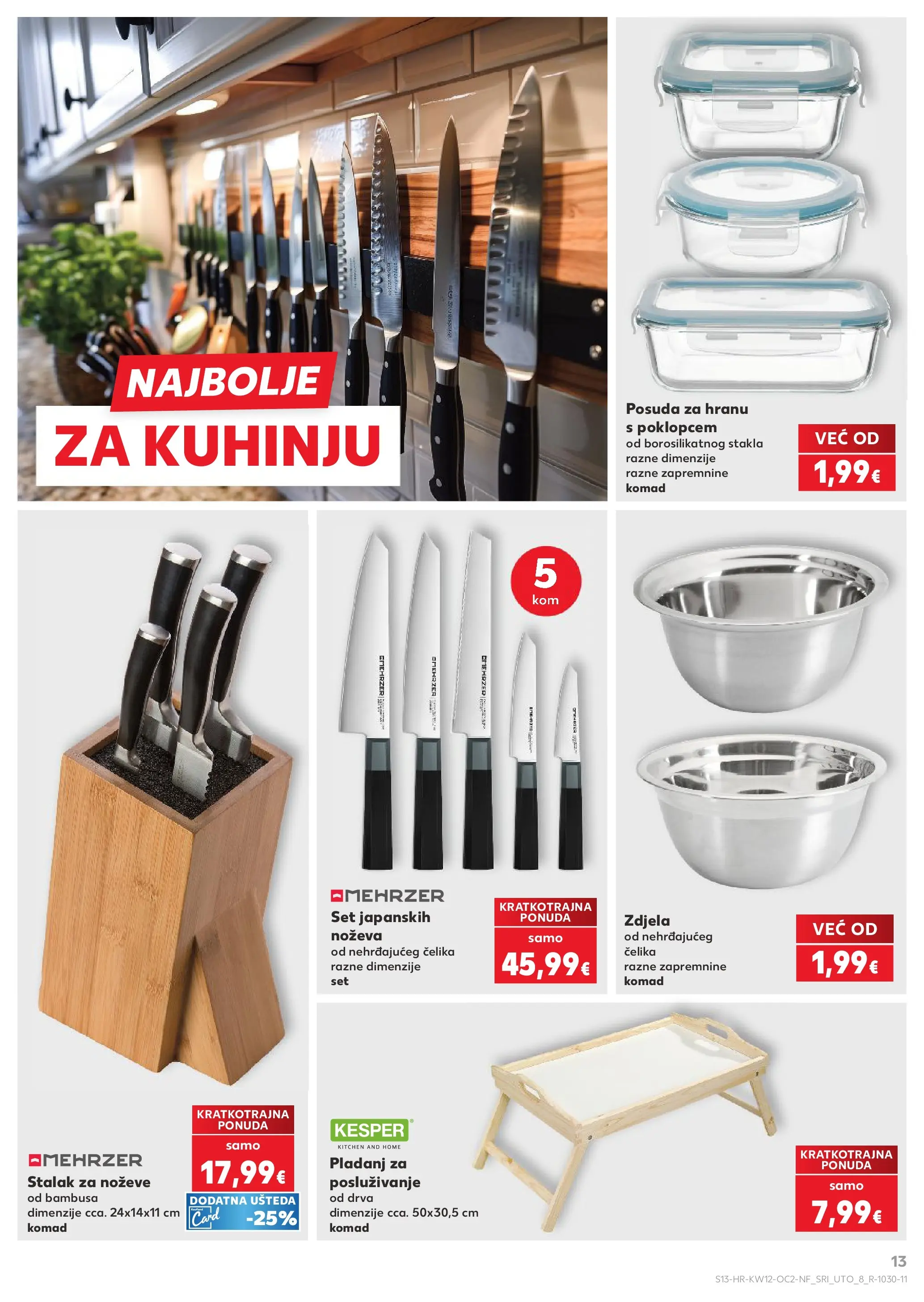 Kaufland - Kaufland katalog do 24.03.2026 novi od 17.03.2026 na listanje > letak digitalni | Stranica: 13 | Proizvodi: Zdjela, Pladanj