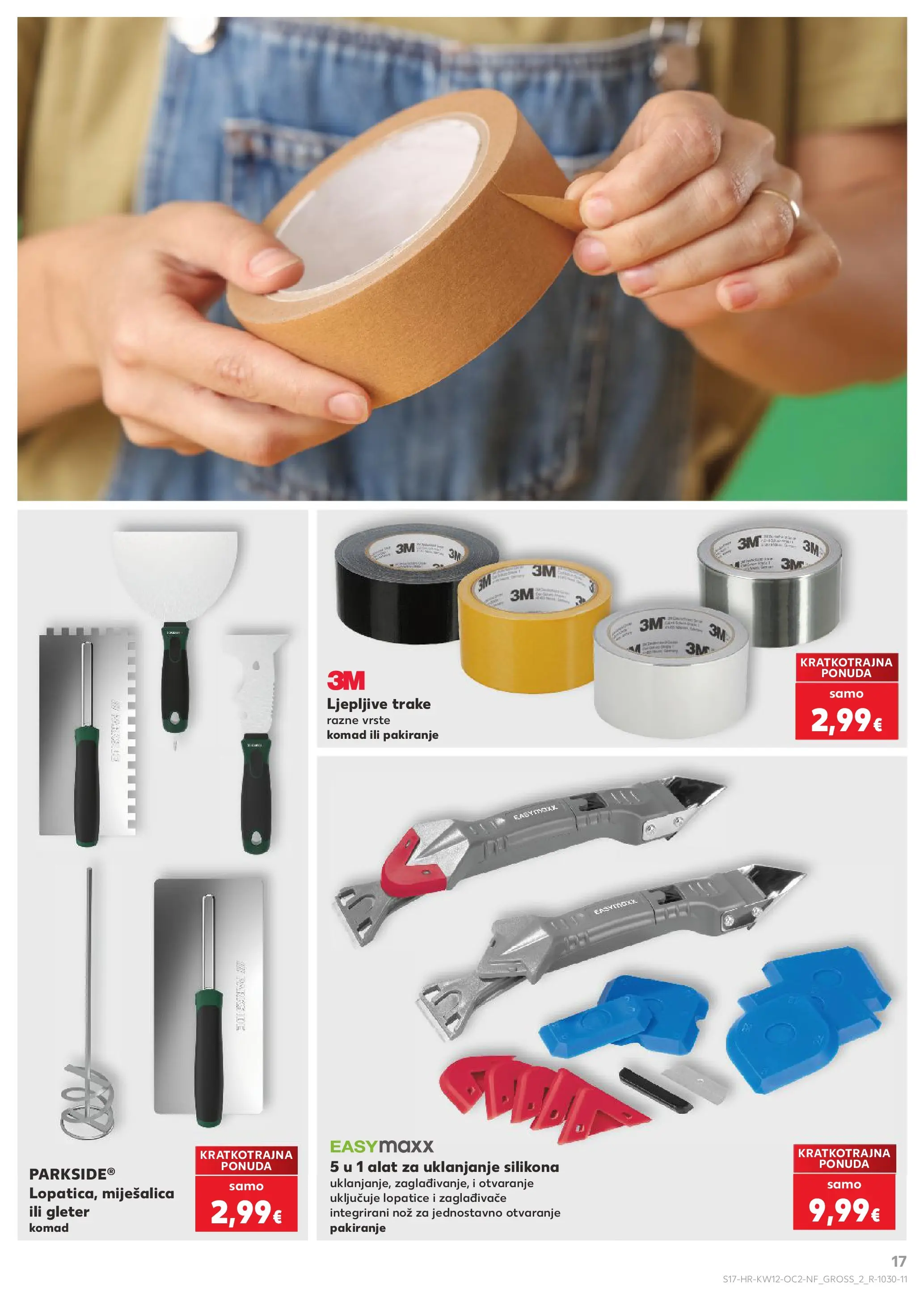 Kaufland - Kaufland katalog do 24.03.2026 novi od 17.03.2026 na listanje > letak digitalni | Stranica: 17 | Proizvodi: Nož, Alat, Parkside