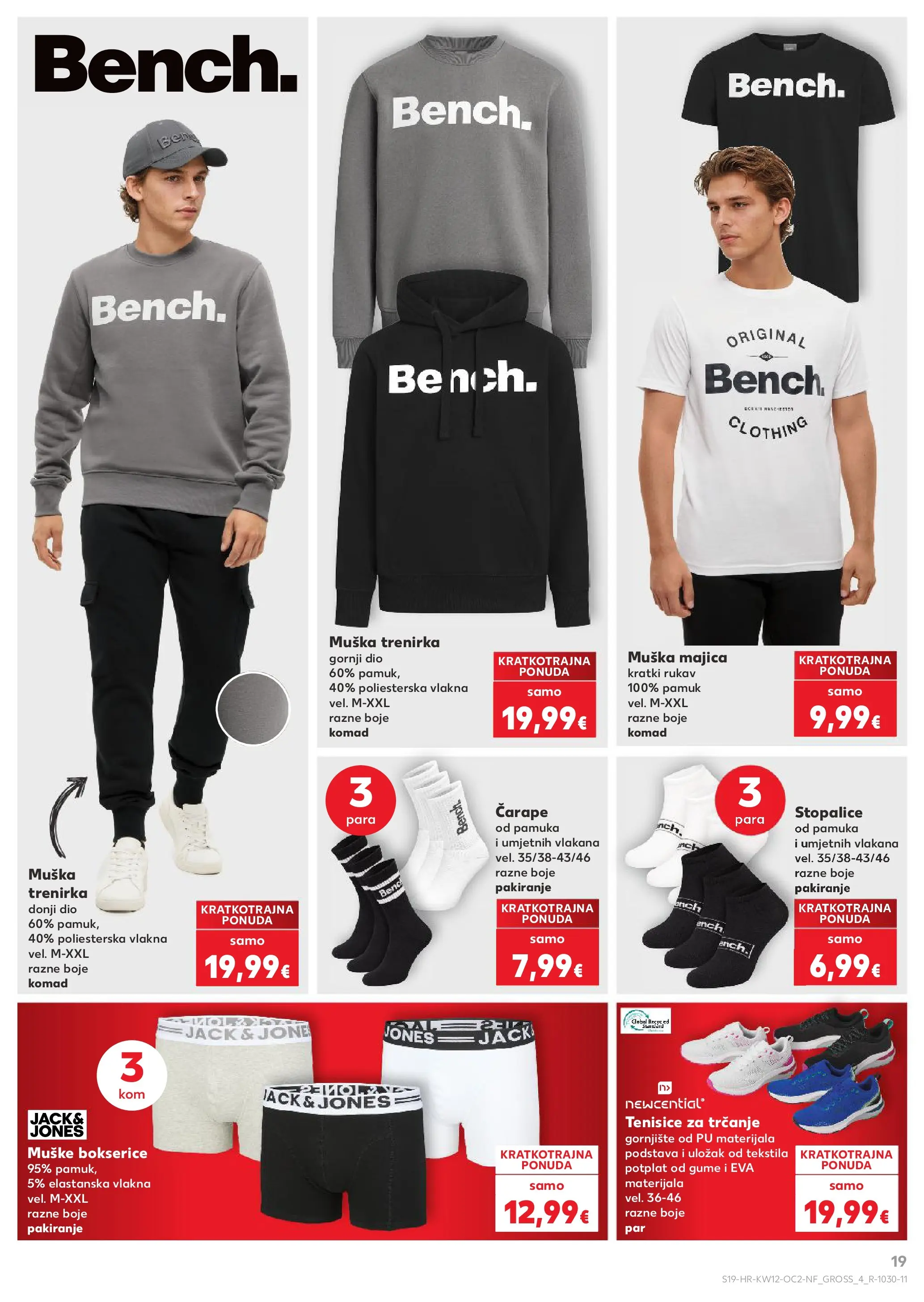 Kaufland - Kaufland katalog do 24.03.2026 novi od 17.03.2026 na listanje > letak digitalni | Stranica: 19 | Proizvodi: Majica, Čarape, Tenisice, Trenirka