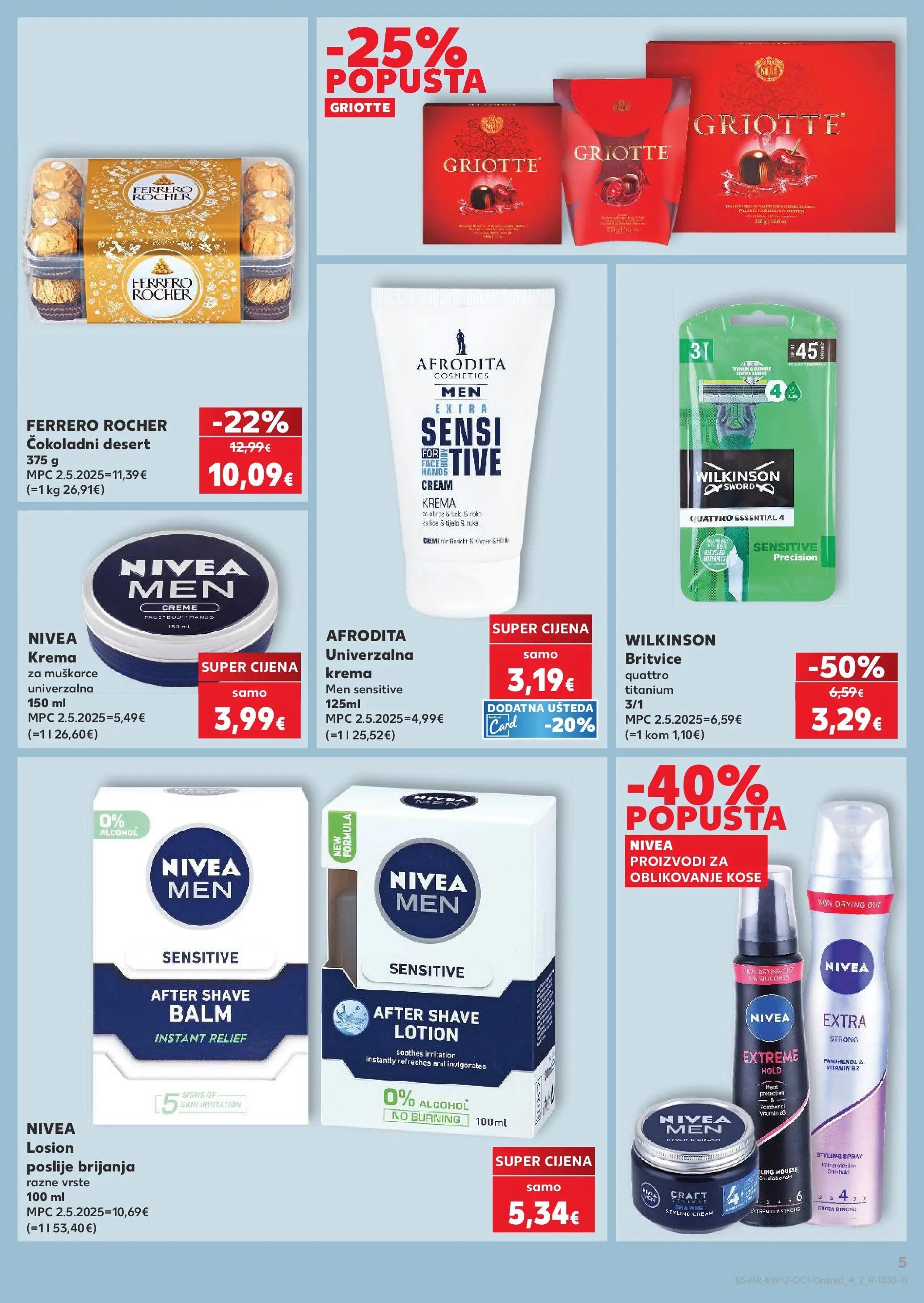 Kaufland - Kaufland katalog do 24.03.2026 novi od 17.03.2026 na listanje > letak digitalni | Stranica: 5 | Proizvodi: Krema, Nivea, Ferrero Rocher