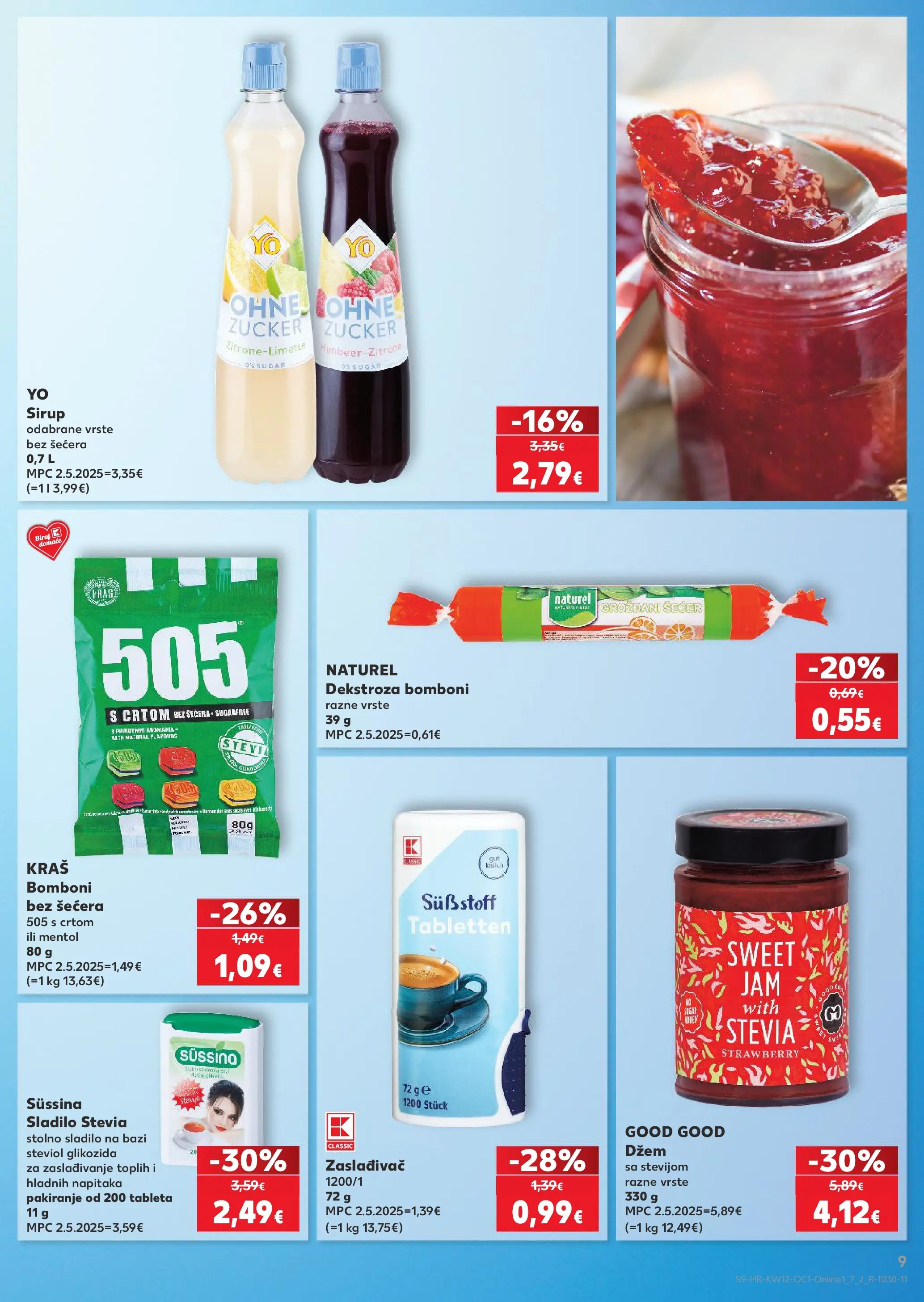 Kaufland - Kaufland katalog do 24.03.2026 novi od 17.03.2026 na listanje > letak digitalni | Stranica: 9 | Proizvodi: Bomboni, Džem, Šećer, Sirup