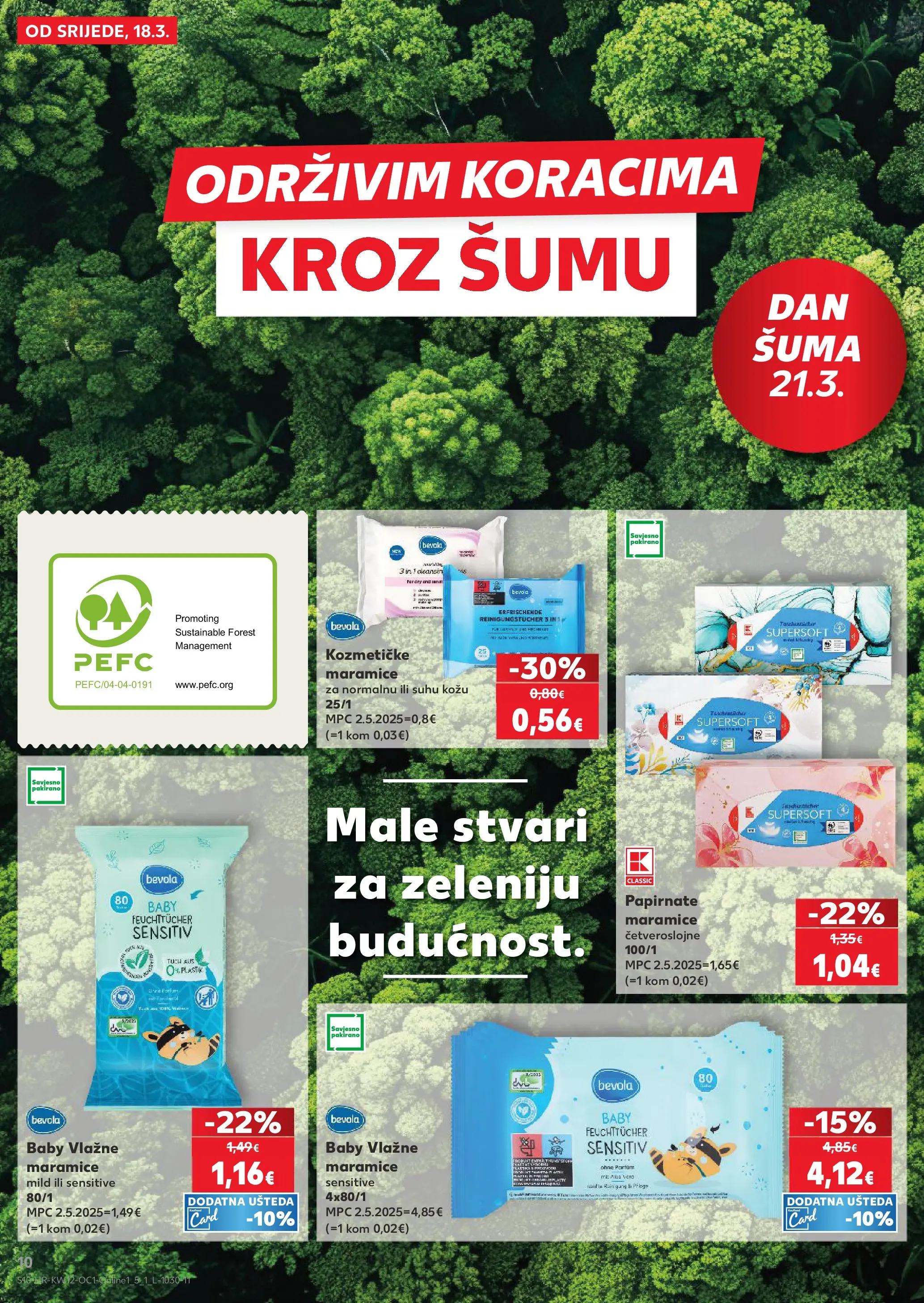 Kaufland - Kaufland katalog do 24.03.2026 novi od 17.03.2026 na listanje > letak digitalni | Stranica: 10 | Proizvodi: Vlažne maramice