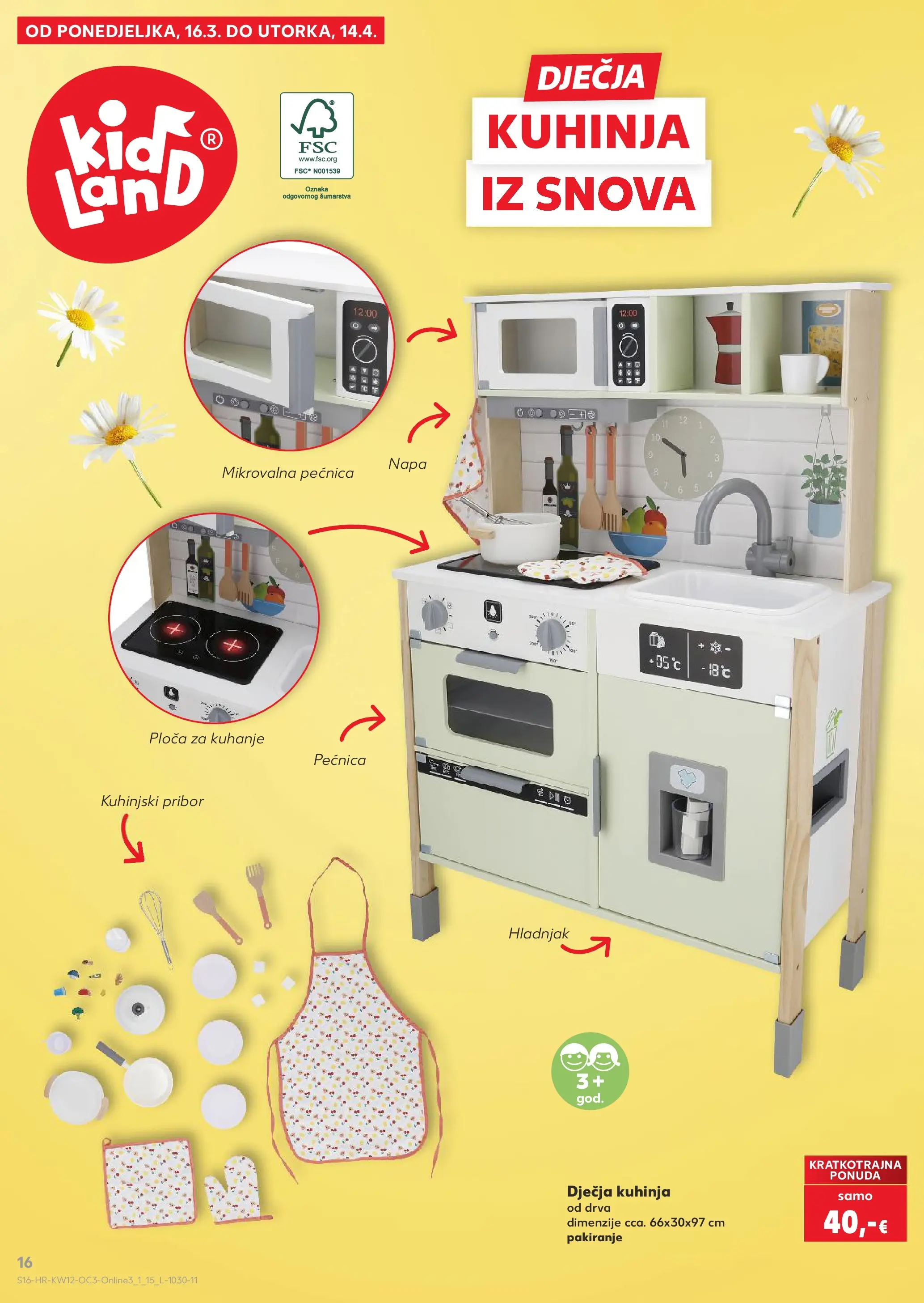 Kaufland - Kaufland katalog do 14.04.2026 novi od 15.03.2026 na listanje > letak digitalni | Stranica: 16 | Proizvodi: Kuhinja, Hladnjak, Pećnica, Ploča za kuhanje