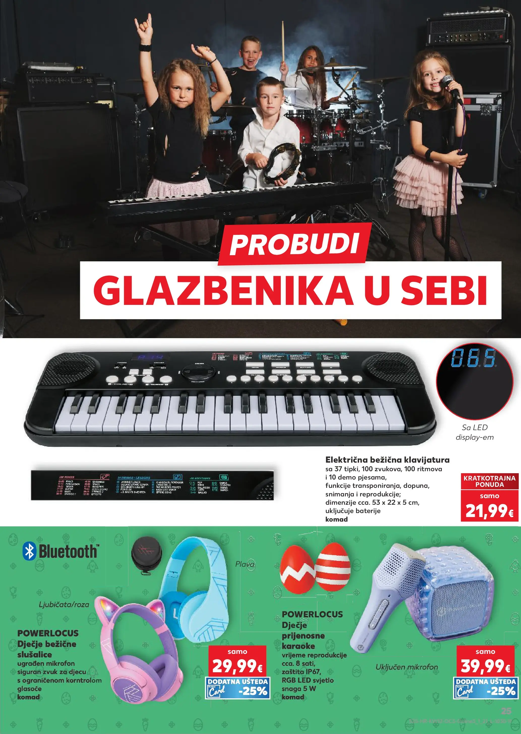 Kaufland - Kaufland katalog do 14.04.2026 novi od 15.03.2026 na listanje > letak digitalni | Stranica: 25 | Proizvodi: Baterije, Slušalice, Mikrofon