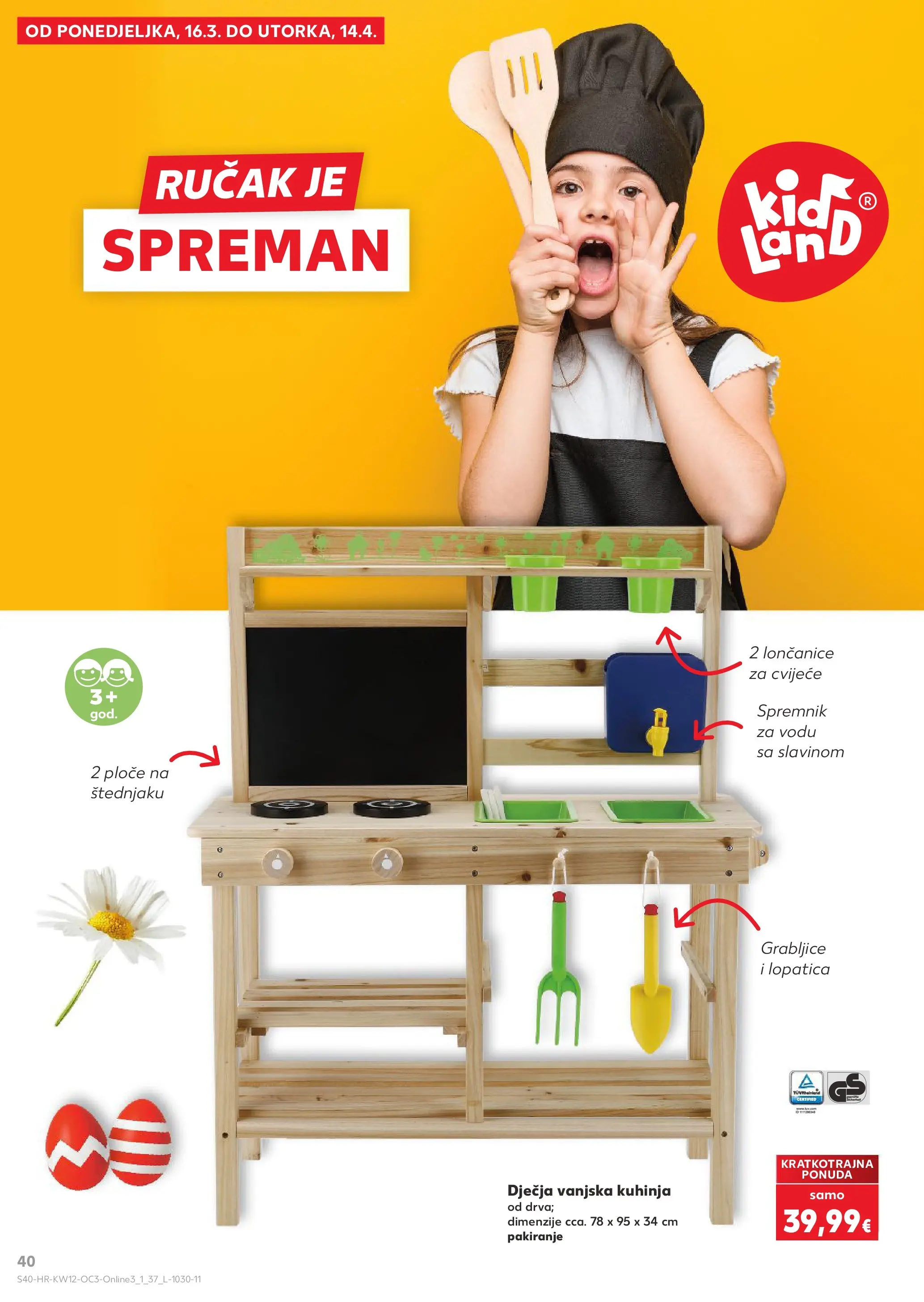 Kaufland - Kaufland katalog do 14.04.2026 novi od 15.03.2026 na listanje > letak digitalni | Stranica: 40 | Proizvodi: Cvijeće, Lopatica, Kuhinja