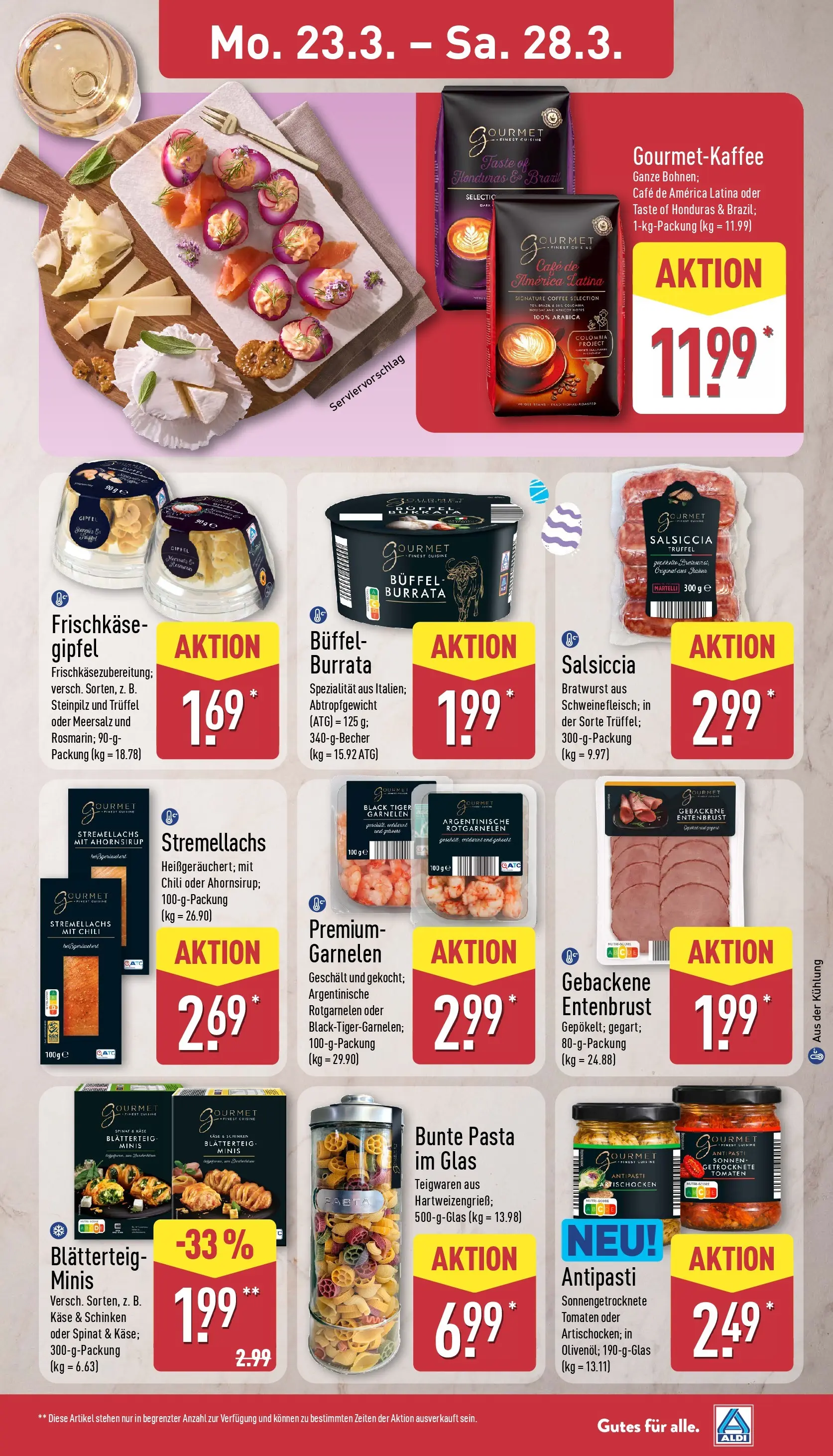Aldi Wochenangebote (ab 23.03.2026) » Angebote Online | Seite: 3 | Produkte: Tomaten, Chili, Schinken, Frischkase