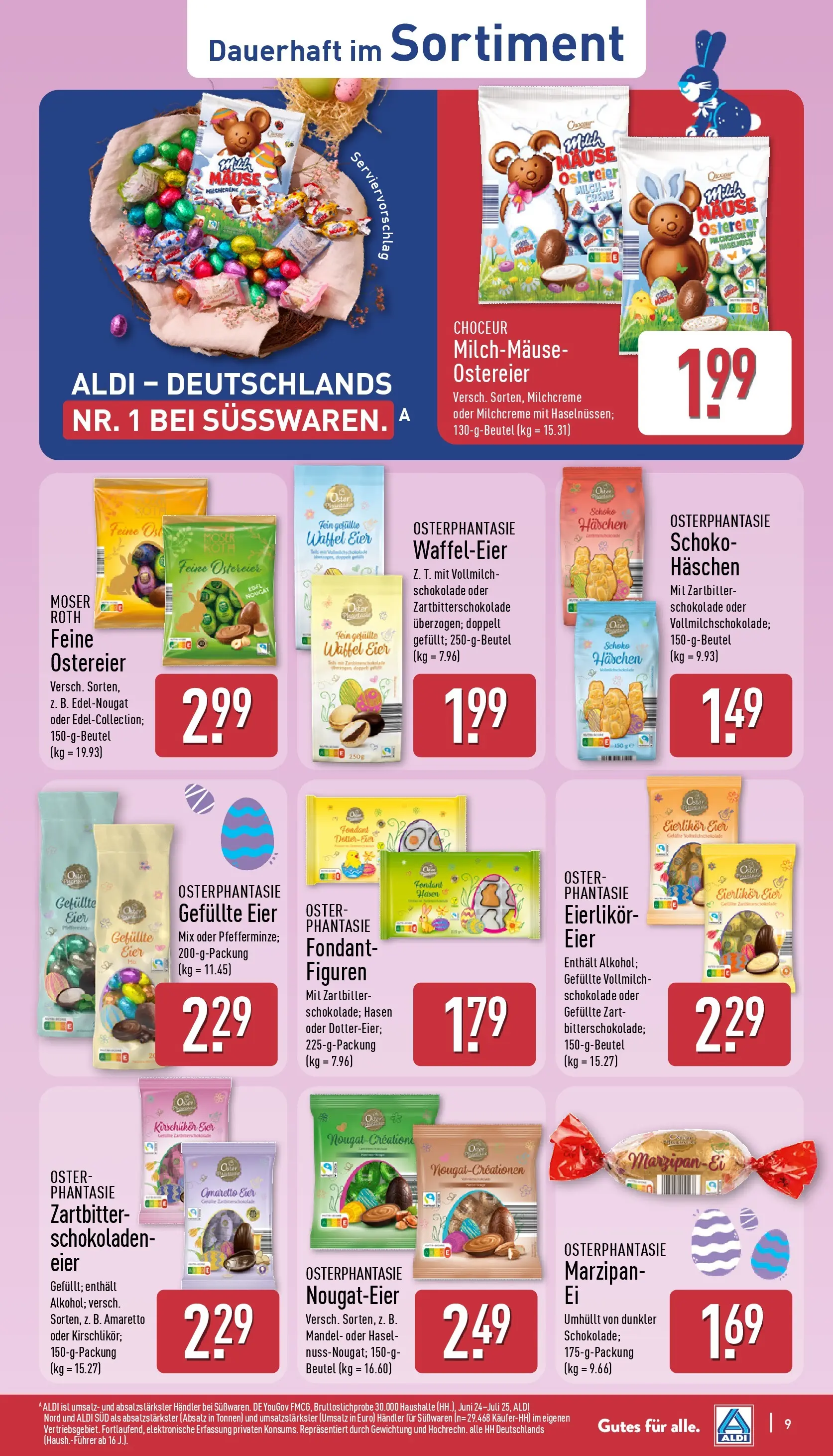 Aldi Wochenangebote (ab 23.03.2026) » Angebote Online | Seite: 13 | Produkte: Milch, Eier, Schokolade, Maus