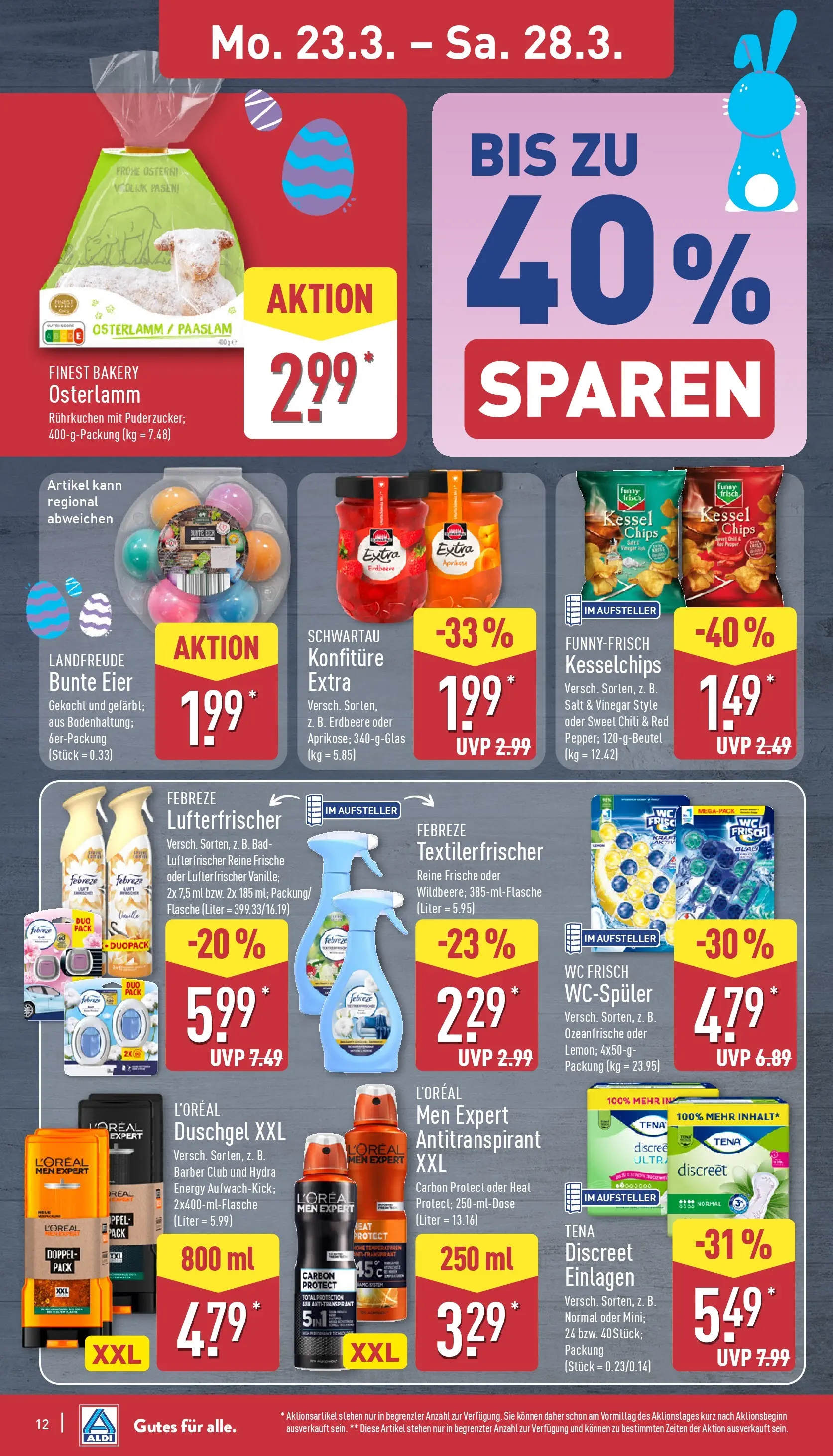 Aldi Wochenangebote (ab 23.03.2026) » Angebote Online | Seite: 16 | Produkte: Bad, Duschgel, Chili, Chips