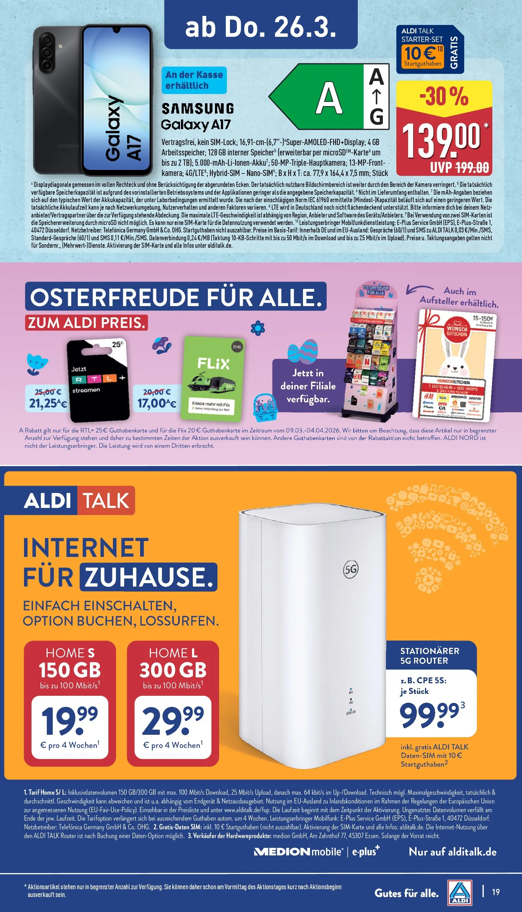 Aldi Wochenangebote (ab 23.03.2026) » Angebote Online | Seite: 23 | Produkte: Kamera, Samsung