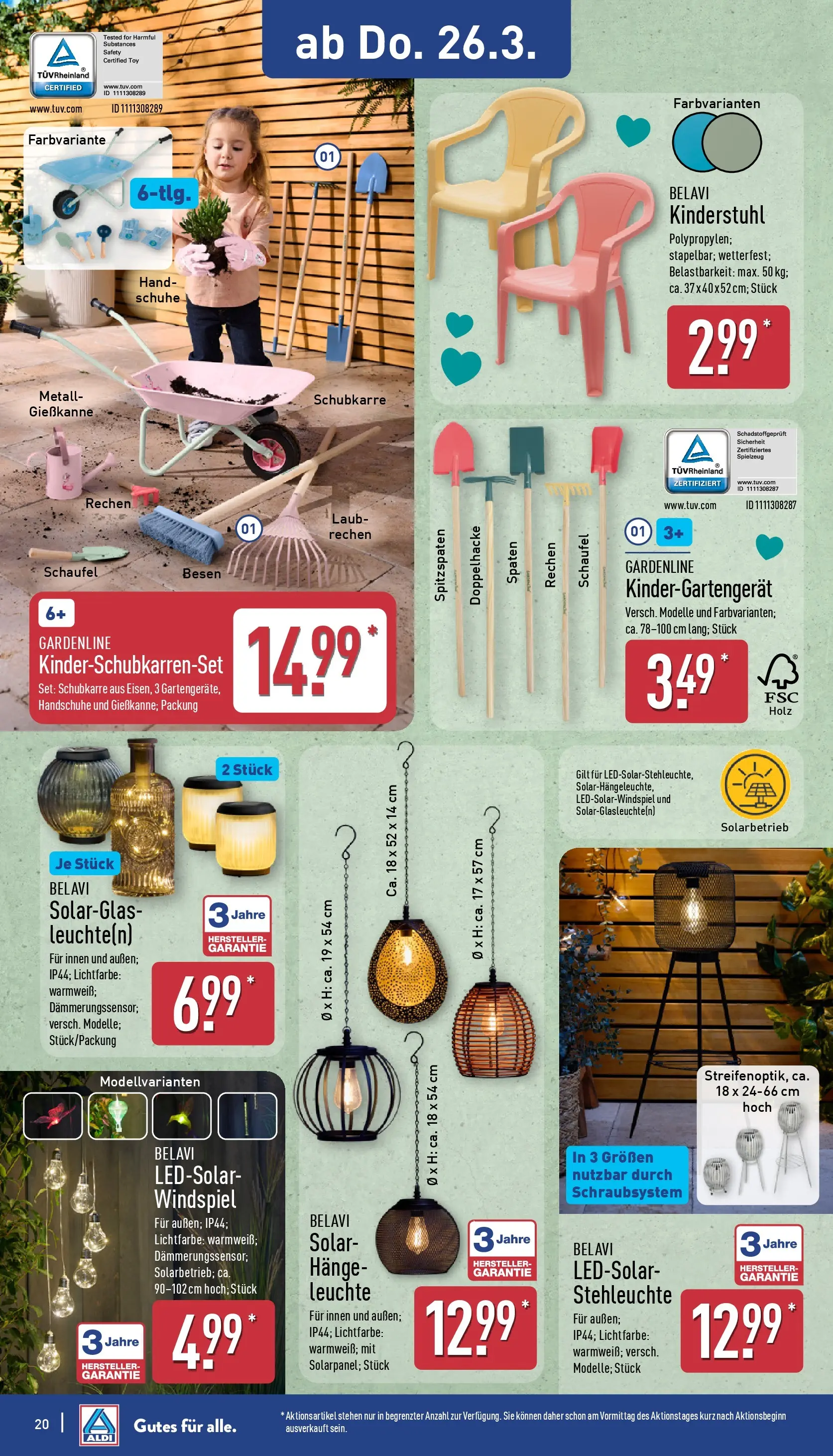 Aldi Wochenangebote (ab 23.03.2026) » Angebote Online | Seite: 24 | Produkte: Belavi, Handschuhe